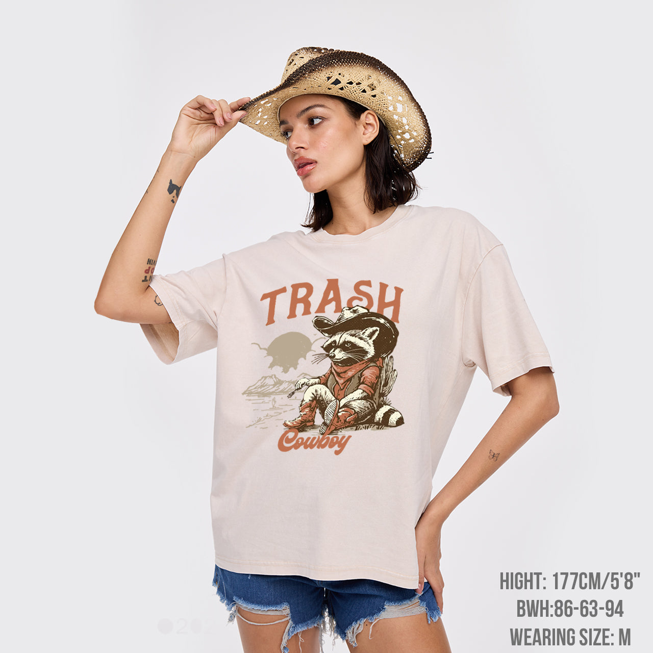 Funny Trash Raccoon Garment-dye Tees