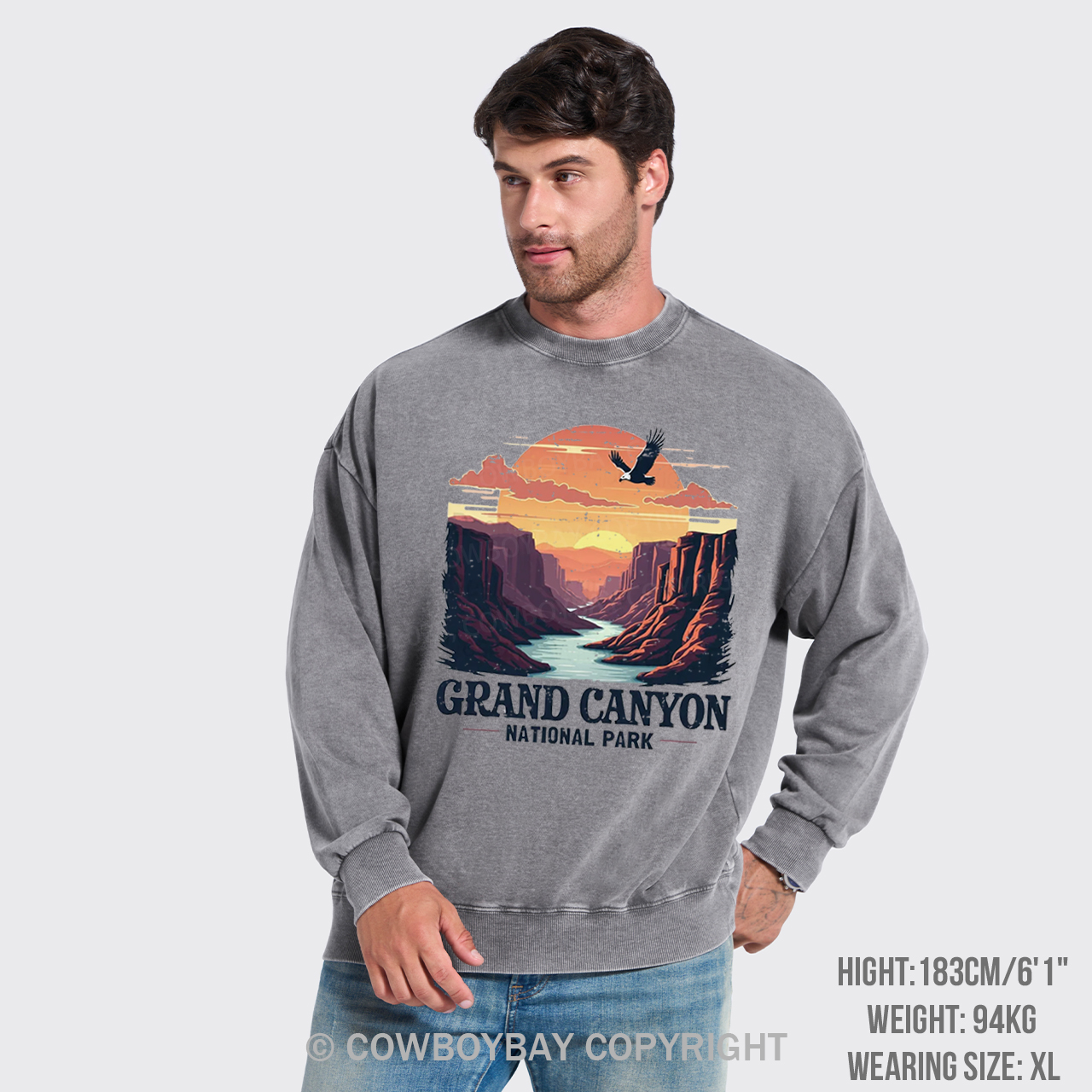 Grand Canyon National Park Washed Sweatshirts