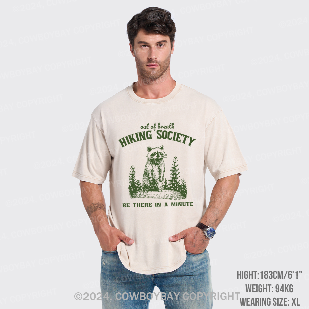 Out Of Breath Hiking Society Garment-dye Tees
