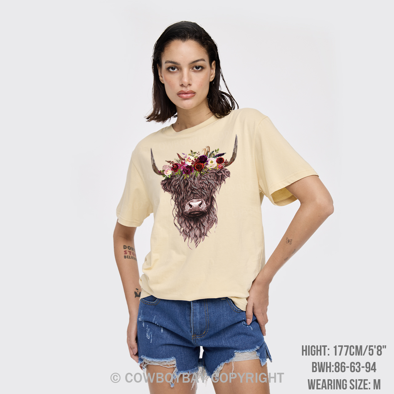 Highland Cow Farm Life Rodeo Tees