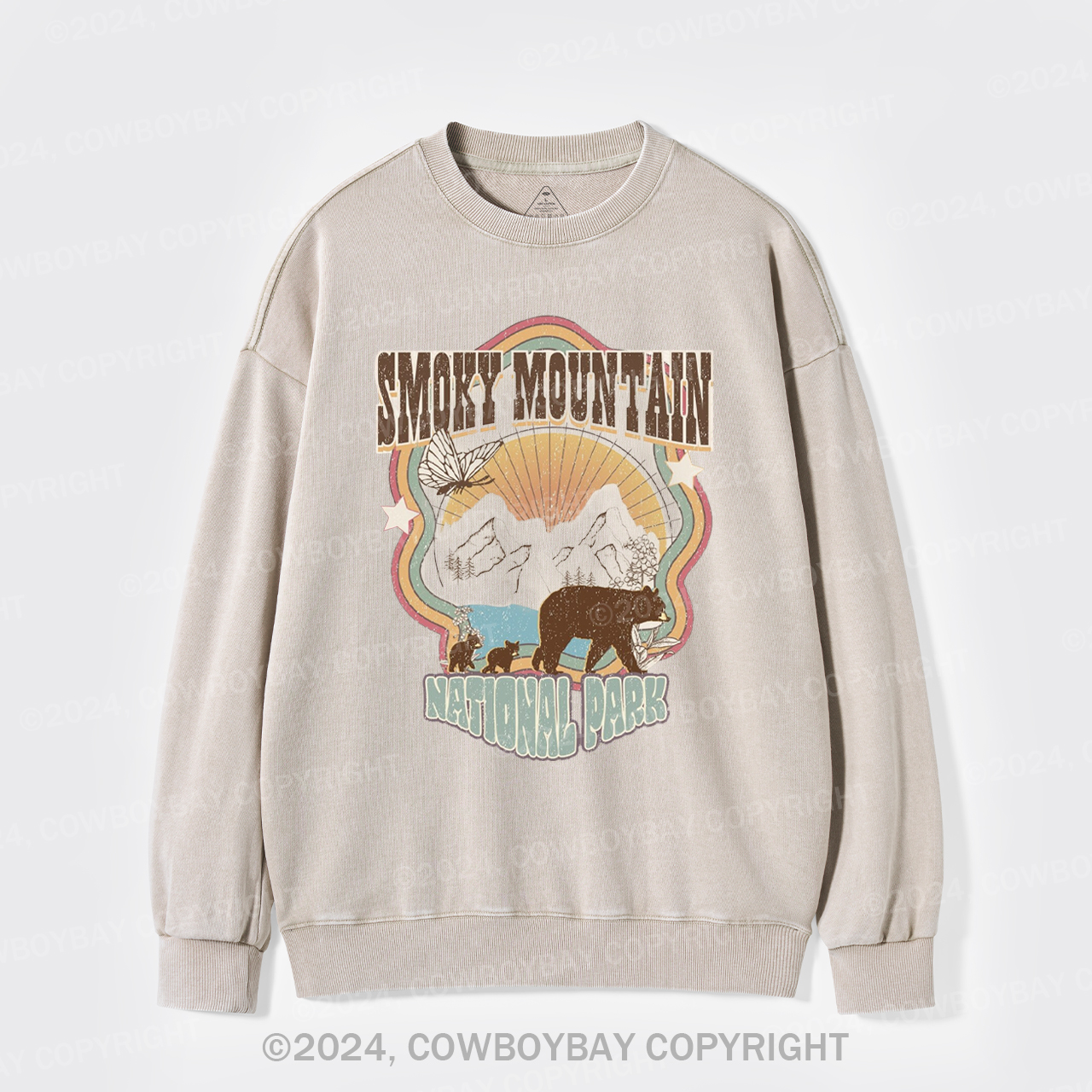 Smoky Mountains National Park Washed Sweatshirts