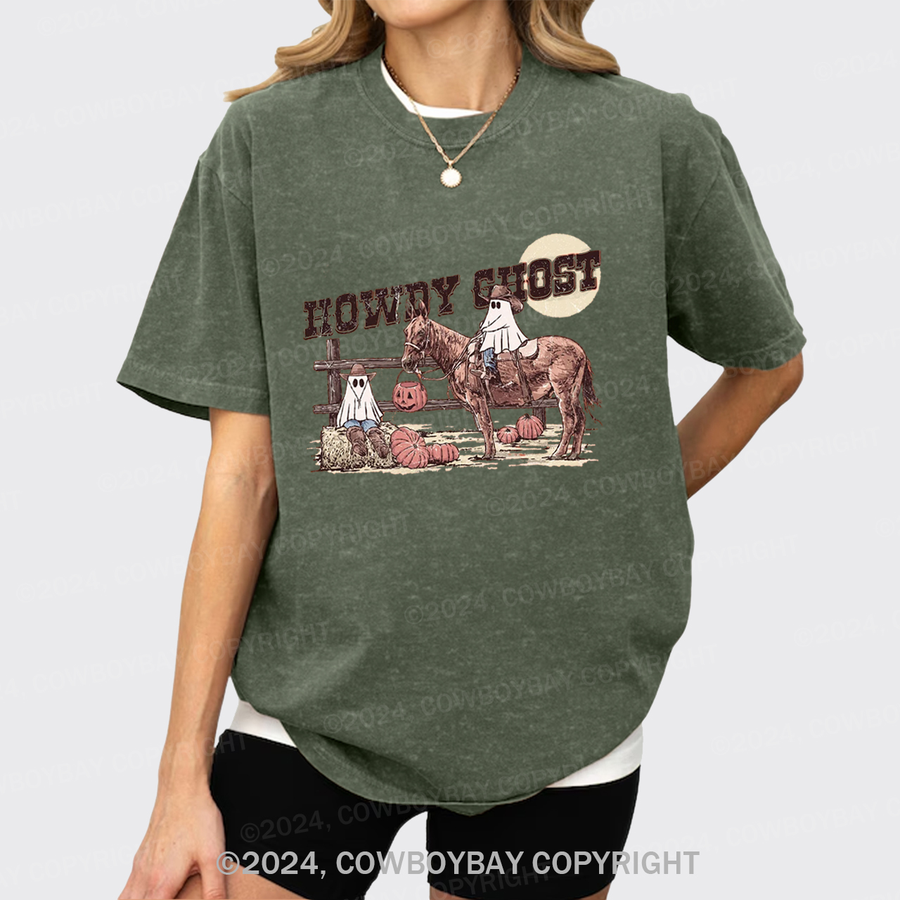 Howdy Ghost Garment-dye Tees