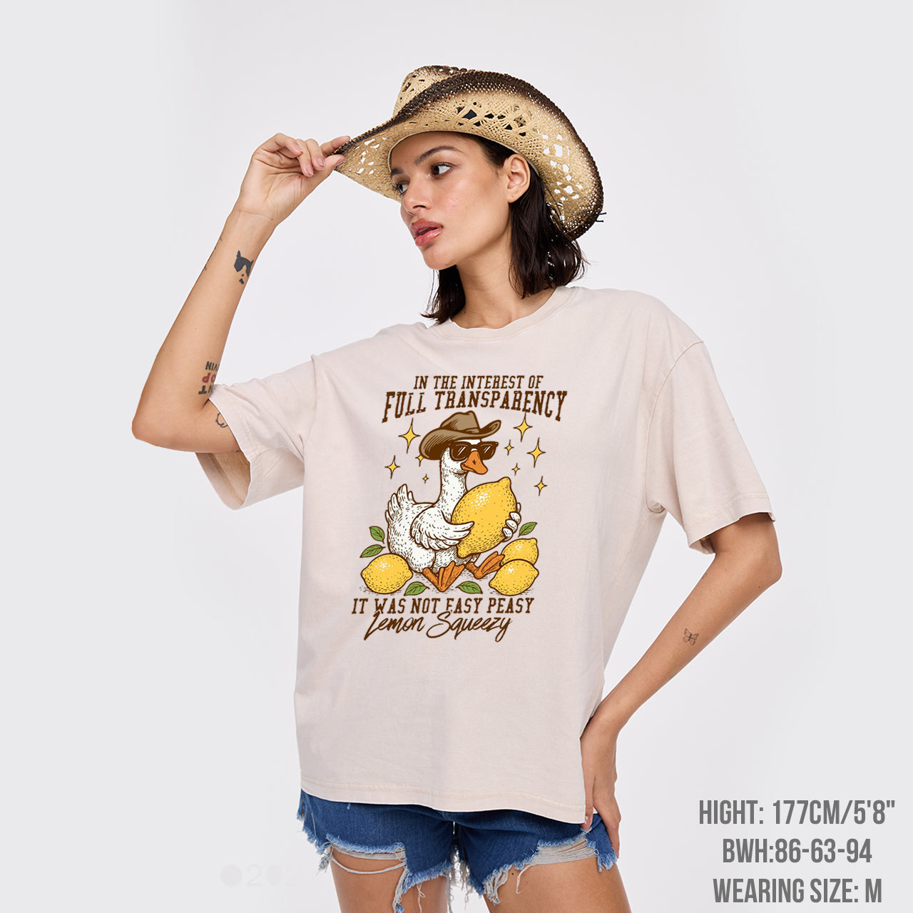 Funny Sarcastic Lemon Goose Garment-dye Tees