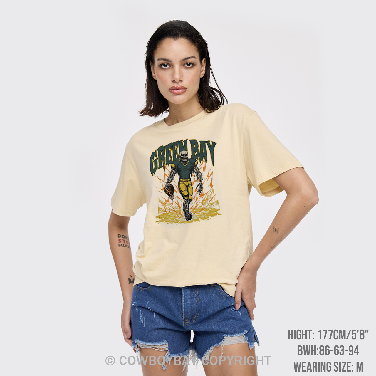 Vintage Skeleton Football T-Shirts