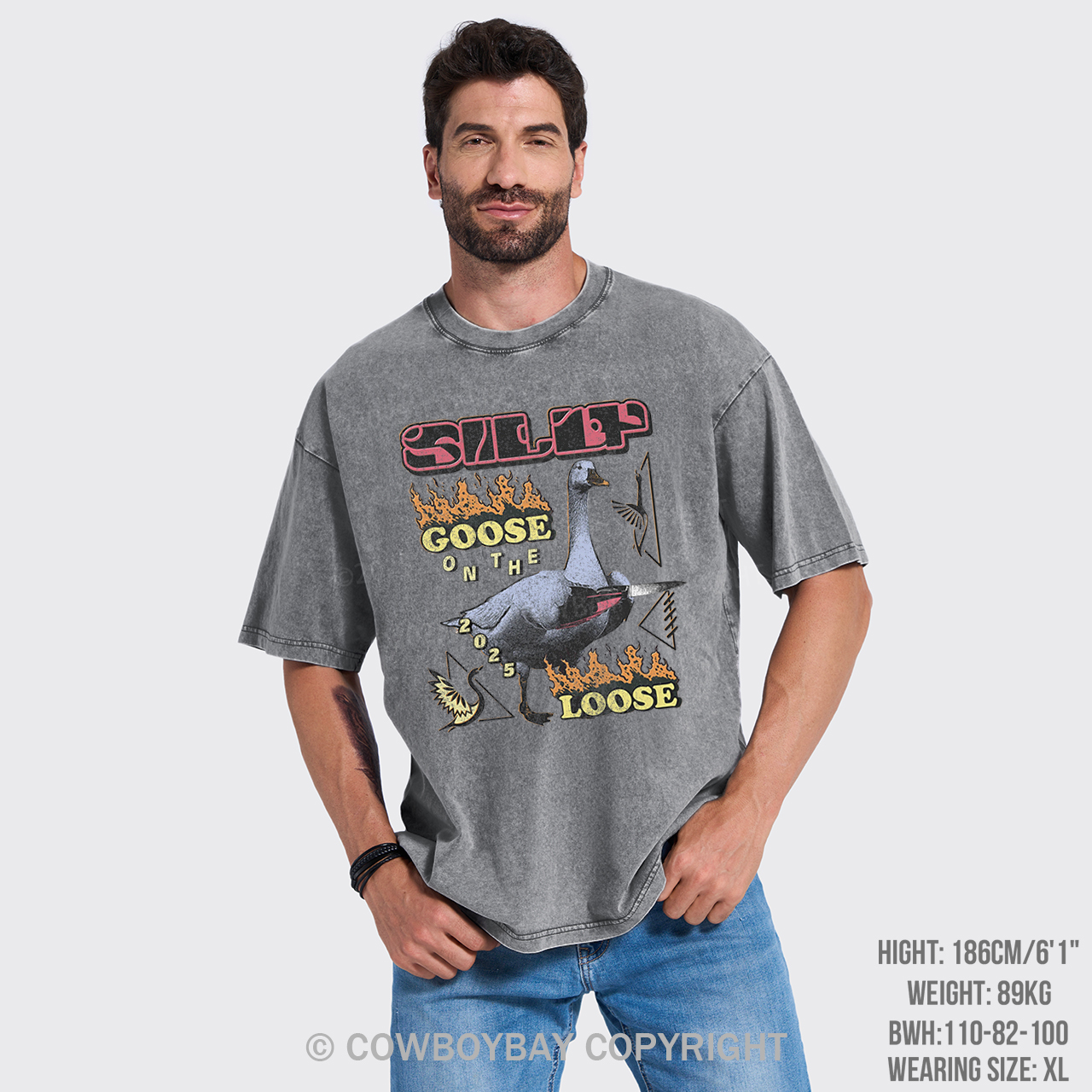 Silly Goose On The 2025 Loose Garment-dye Tees