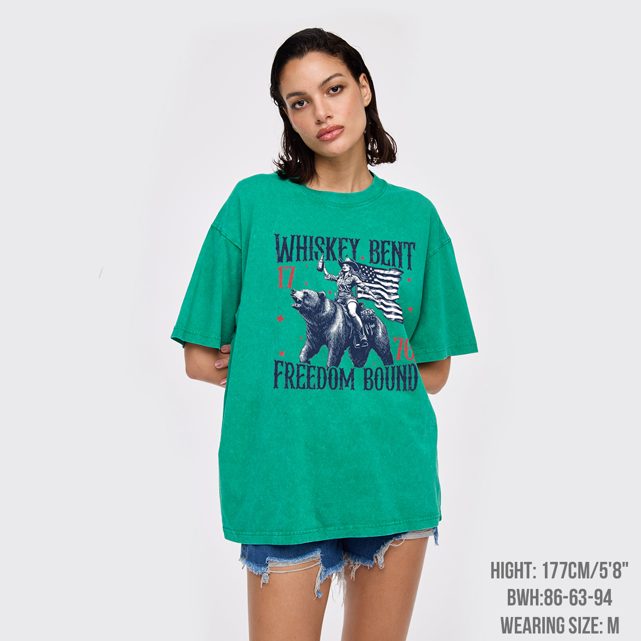 Independence Day-Whiskey Bent 1776 Garment-dye Tees