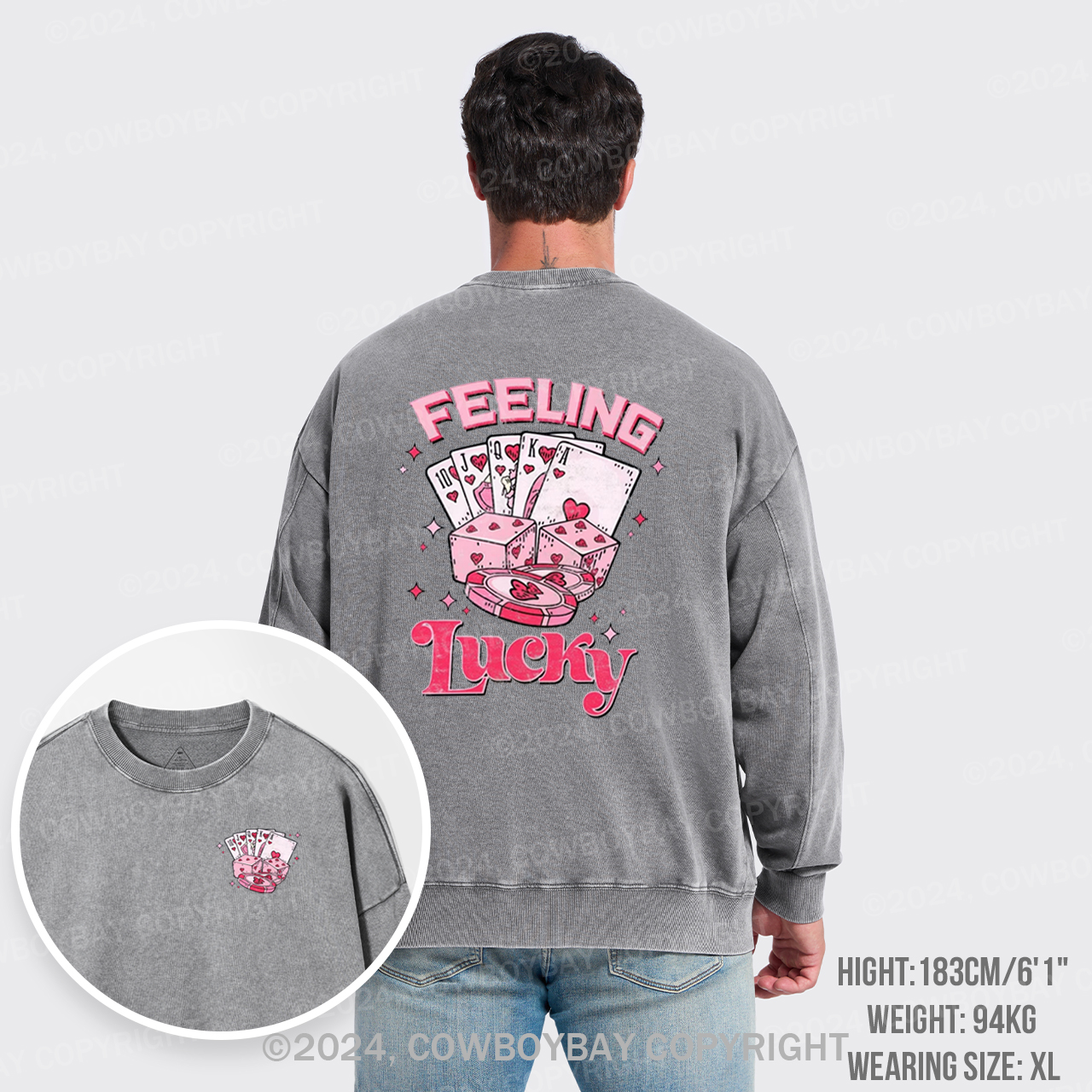 Feeling Lucky Washed Sweatshirts