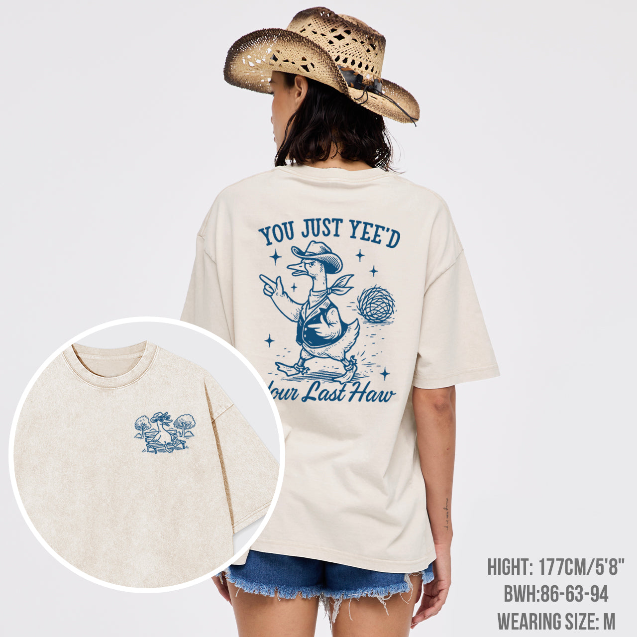 Funny Goose-You Just Yeed Your Last Haw Garment-dye Tees