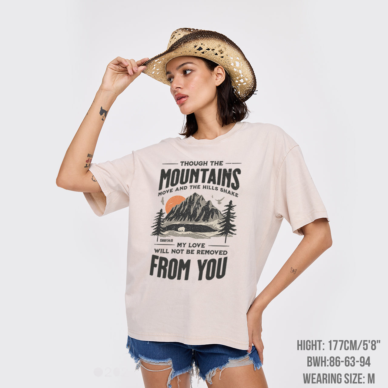 Thought The Mountains Move And The Hills Shake Garment-dye Tees
