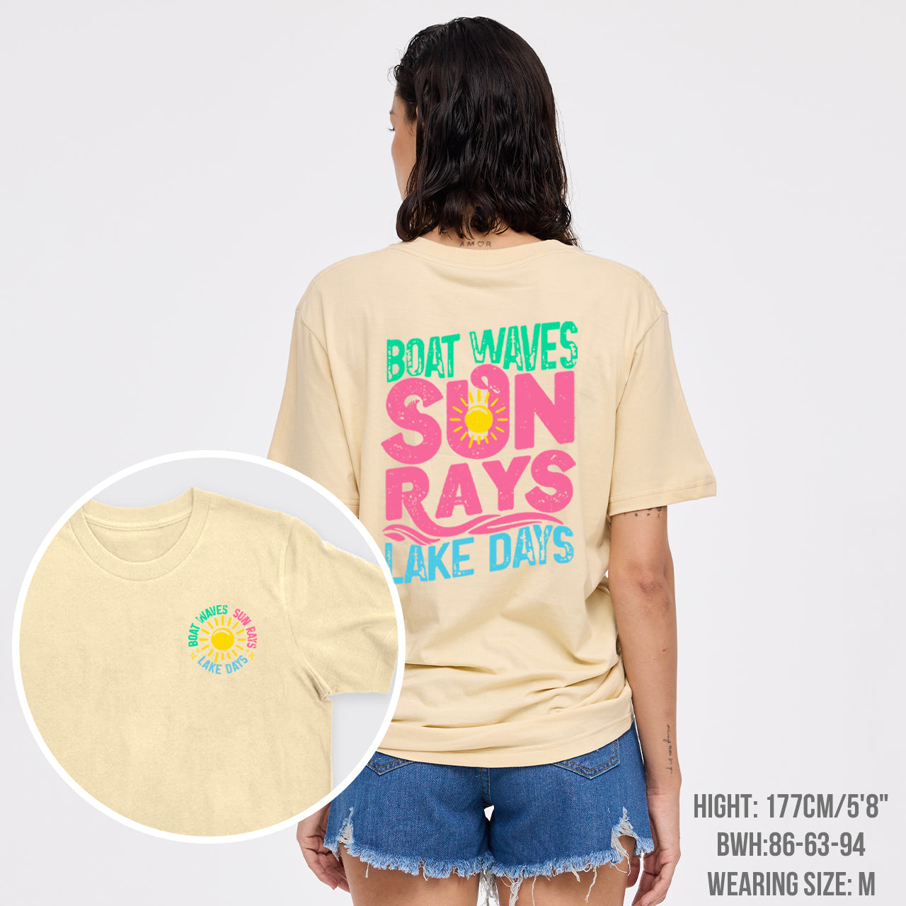 Boat Waves Sun Rays Lake Days T-Shirts
