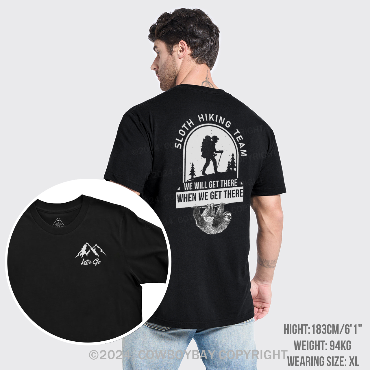 Sloth Hiking T-Shirts