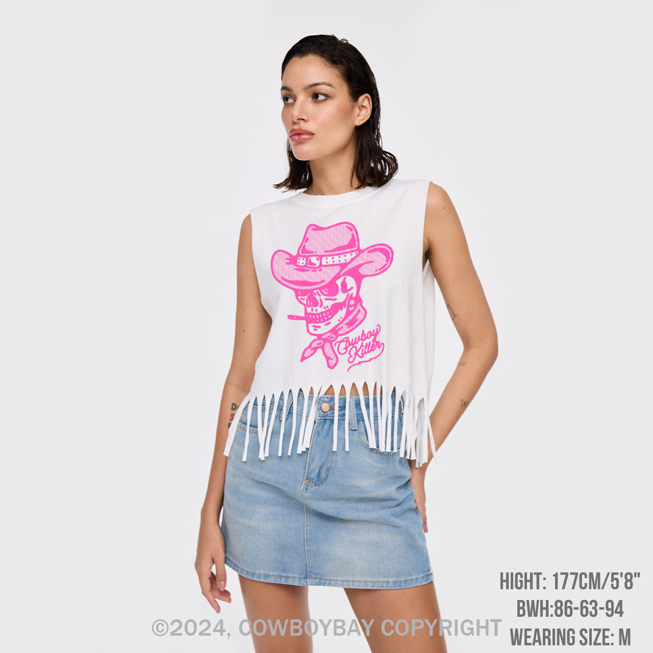 Cowboy Killer Country Concert Fringe Tank