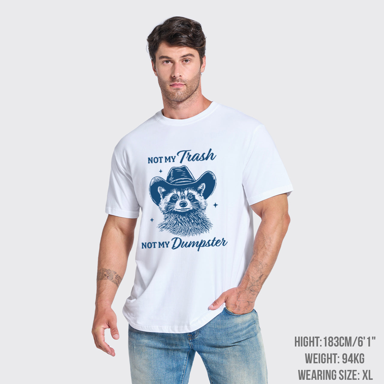 Funny Raccoon-Not My Trash Not My Dumpster T-Shirts