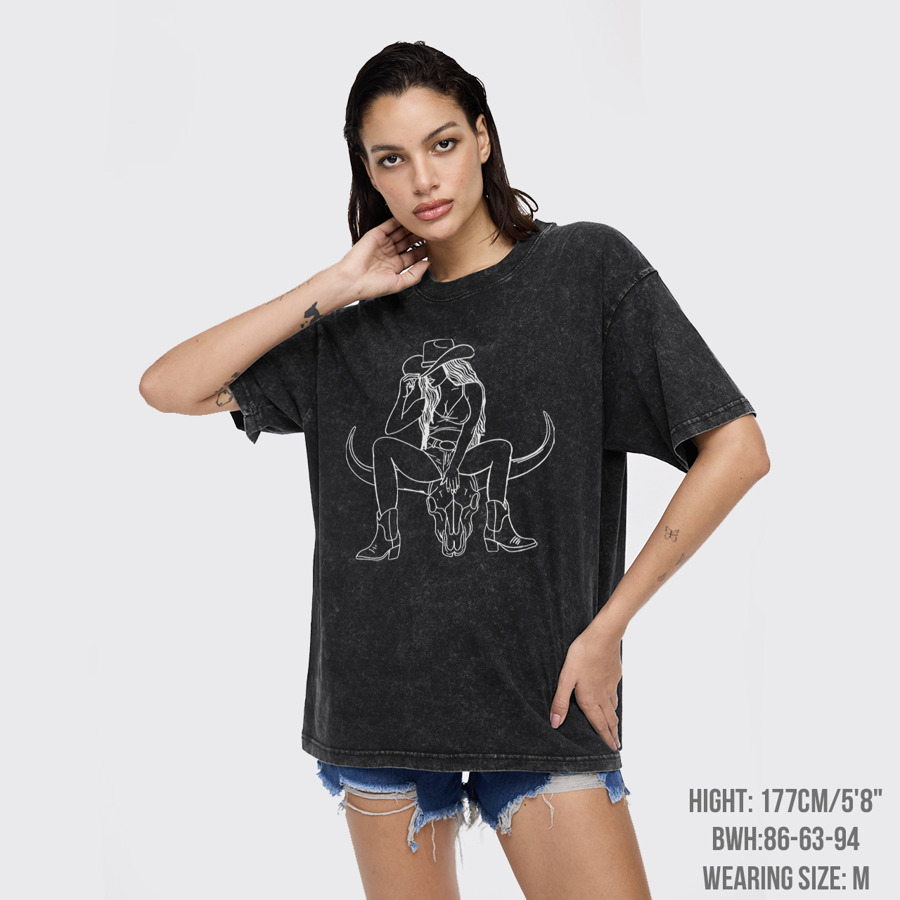 Western Rad Cowgirl Garment-dye Tees