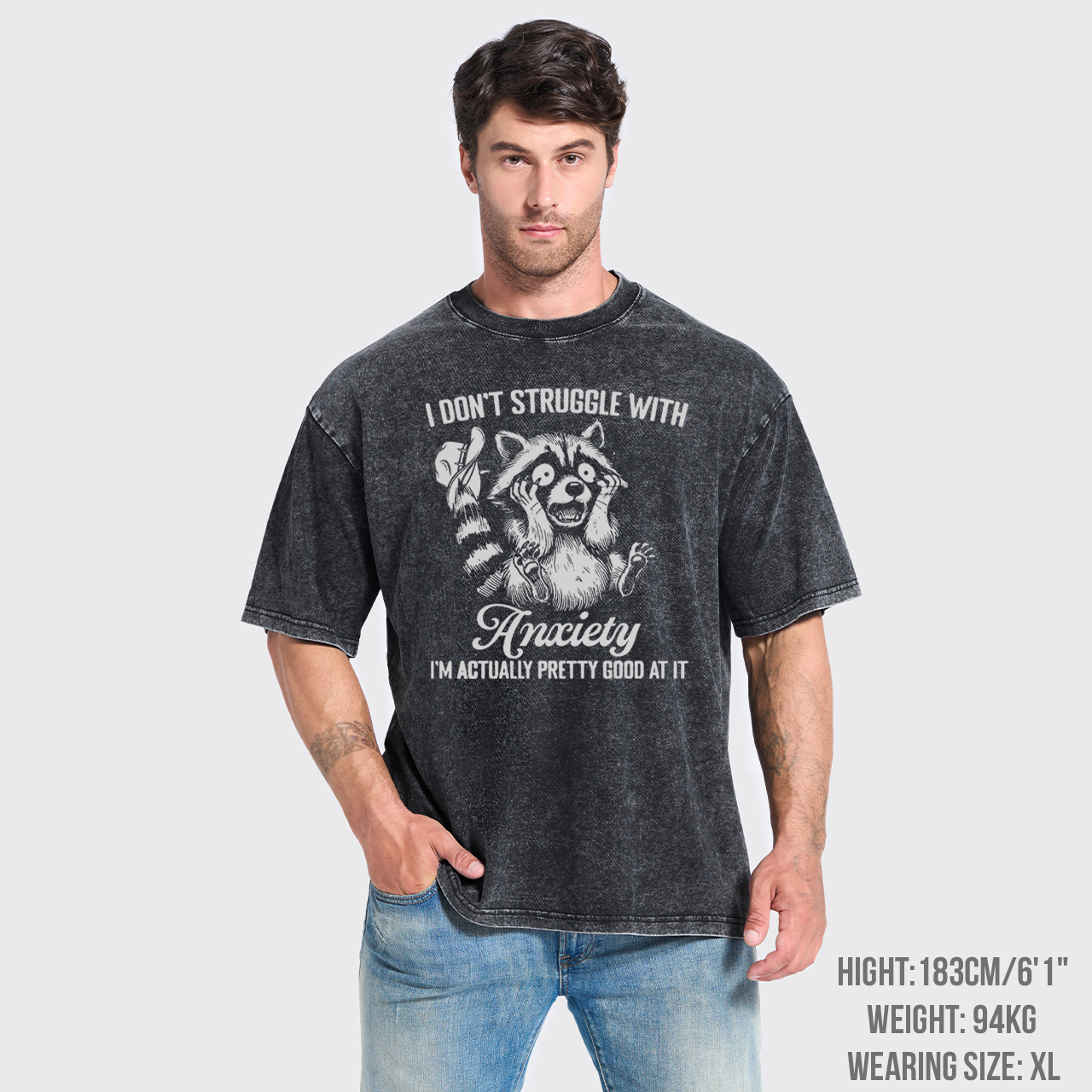 I Don't Struggle With Anxiety Garment-dye Tees