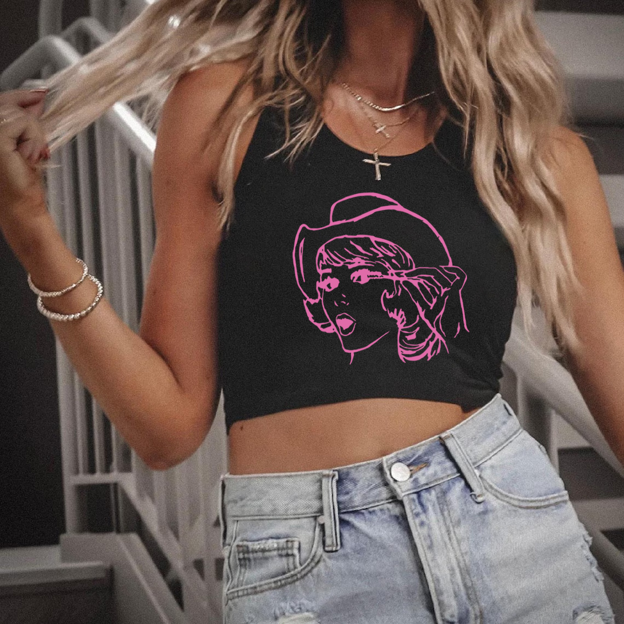 Vintage Nostalgic Cowgirl Tank Top