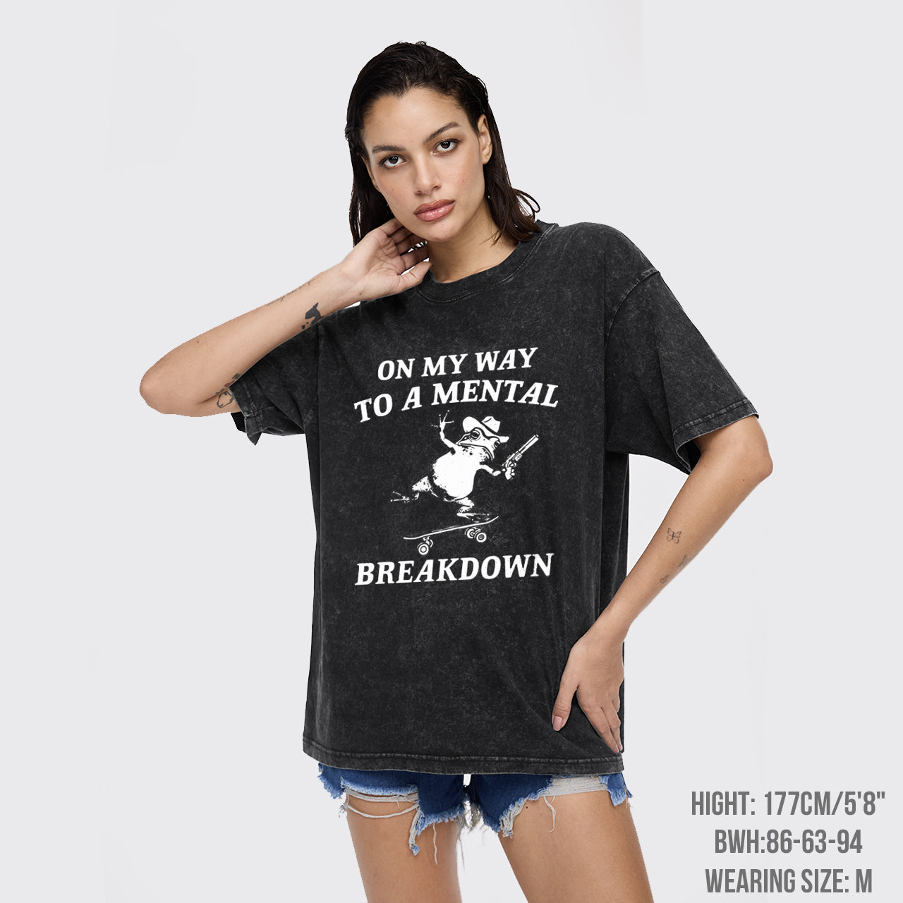 On My Way To A Mental Breakdown Garment-dye Tees