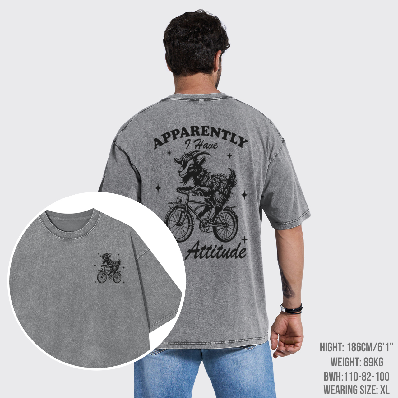 Goat Apparently Have An Attitude Garment-dye Tees