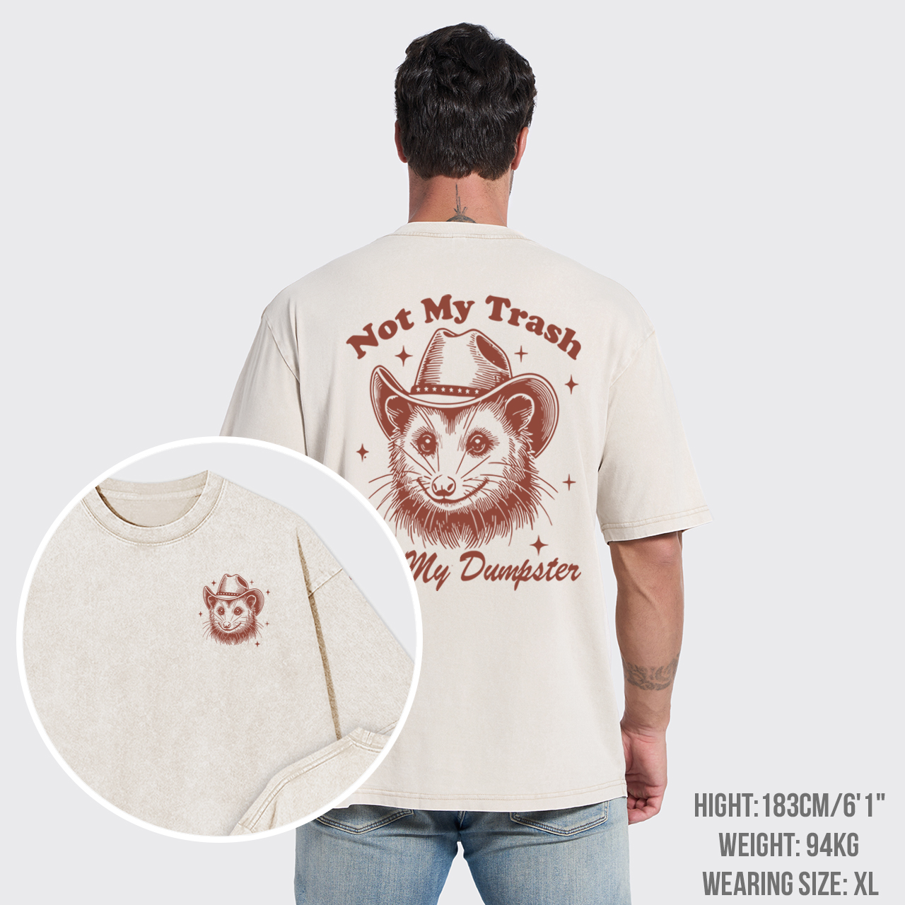 Not My Trash Not My Dumpster Garment-dye Tees