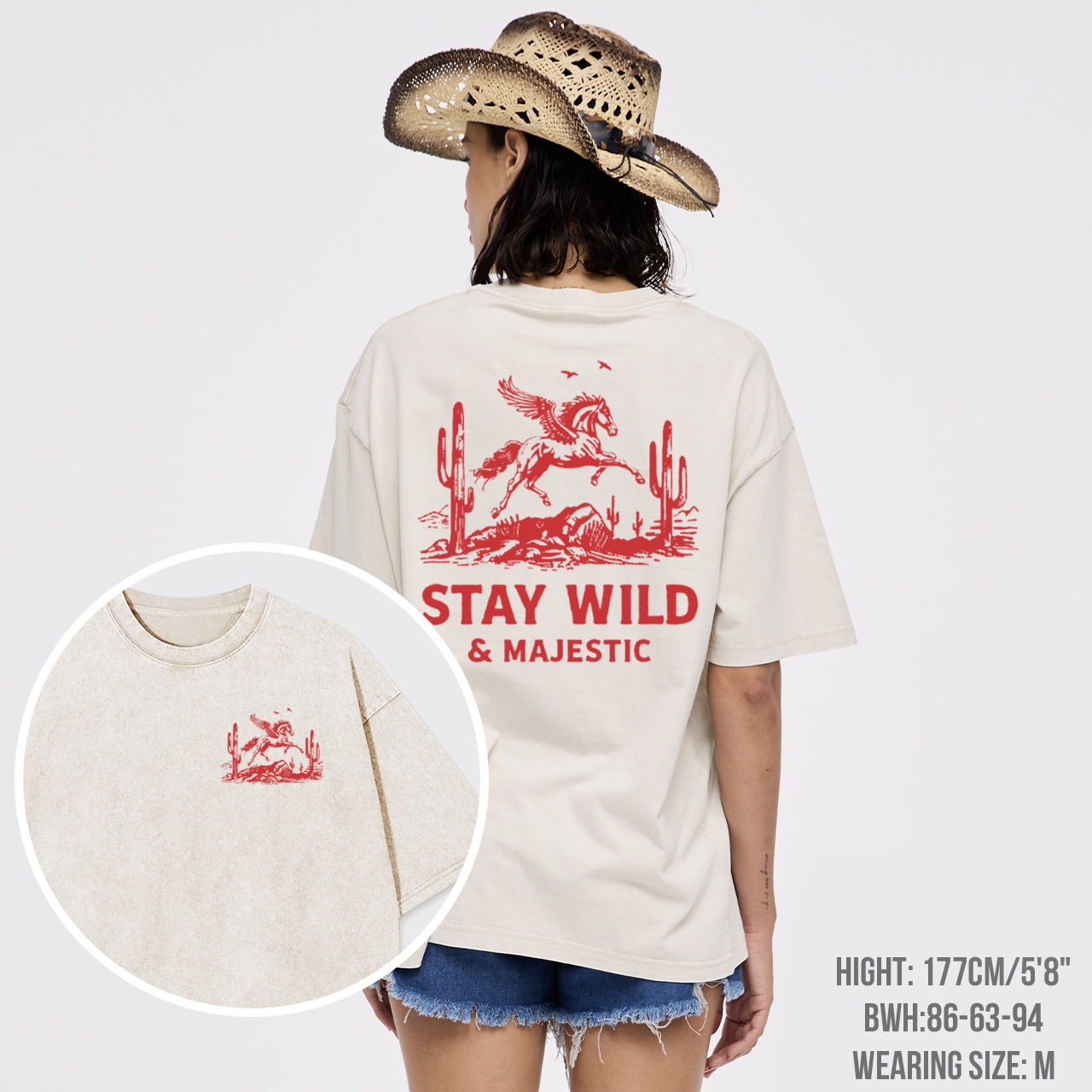Vintage Stay Wild Majestic Desert Garment-dye Tees