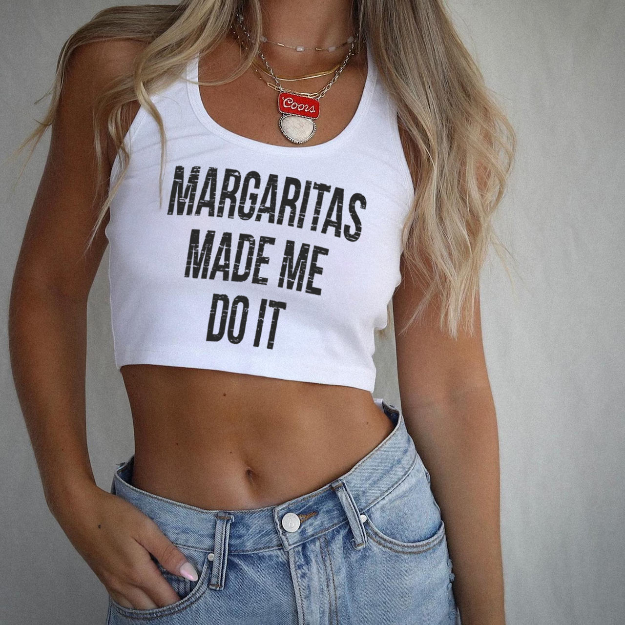 Margaritas Made Me Do It Tank Top