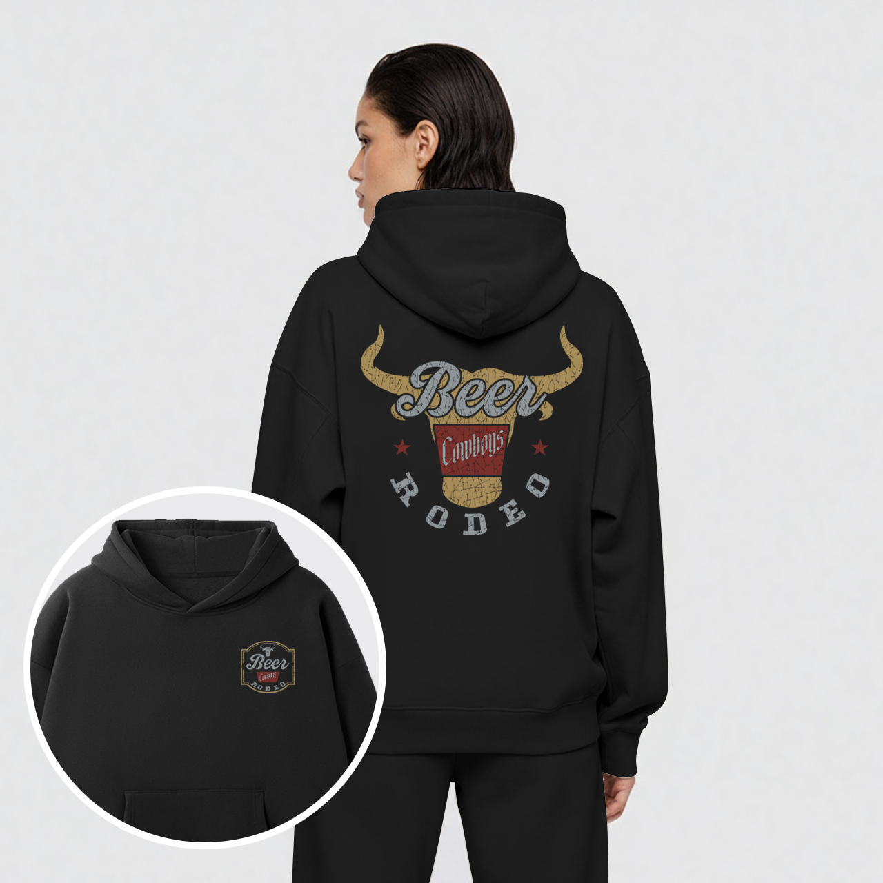 New Beer Rodeo Fleece Hoodie Set