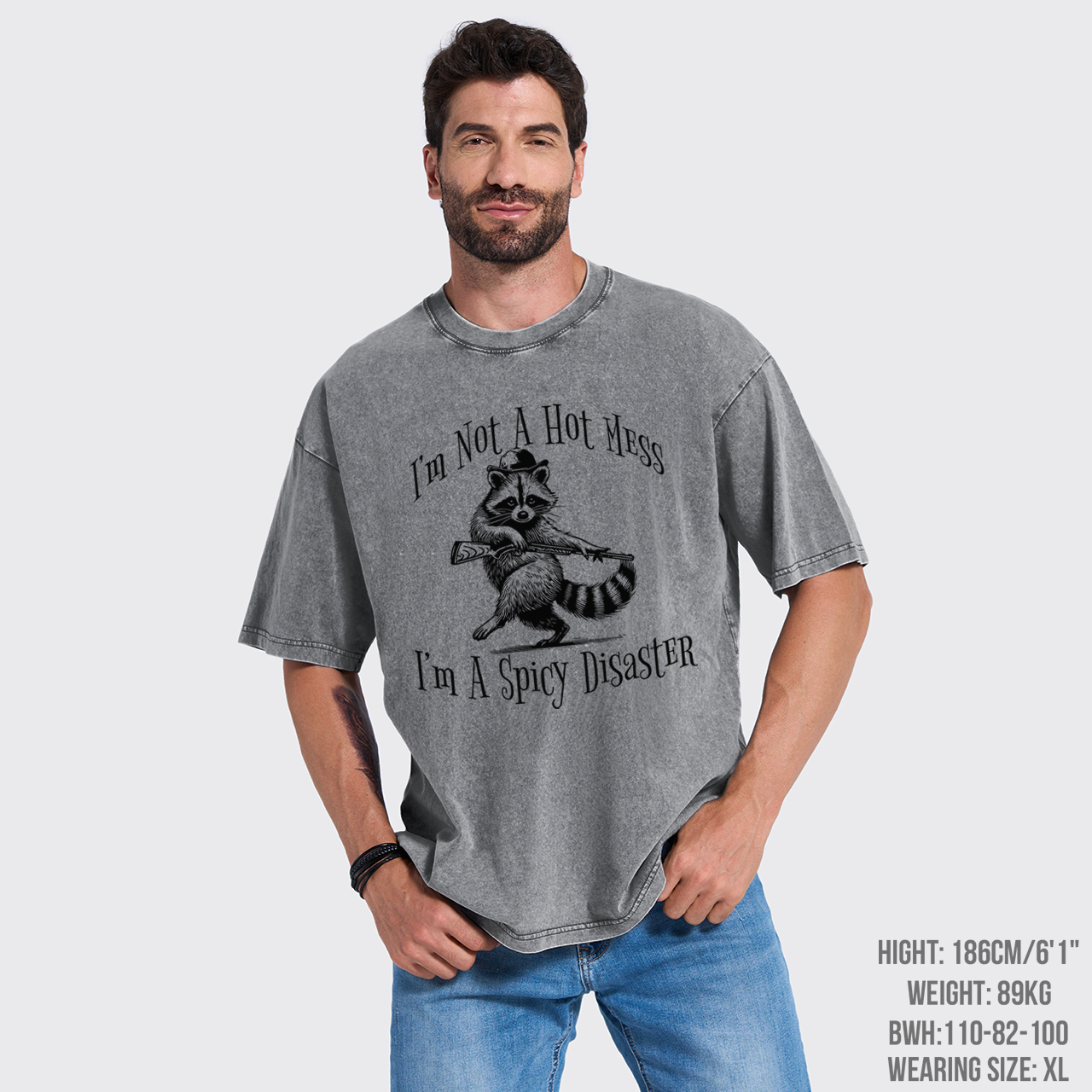 I'm Not a Hot Mess I'm a Spicy Disaste Funny Garment-dye Tees