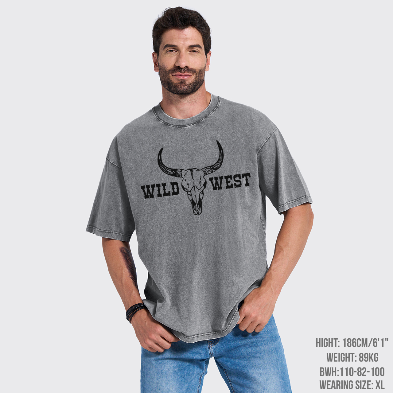 Boho Cow Skull Garment-dye Tees