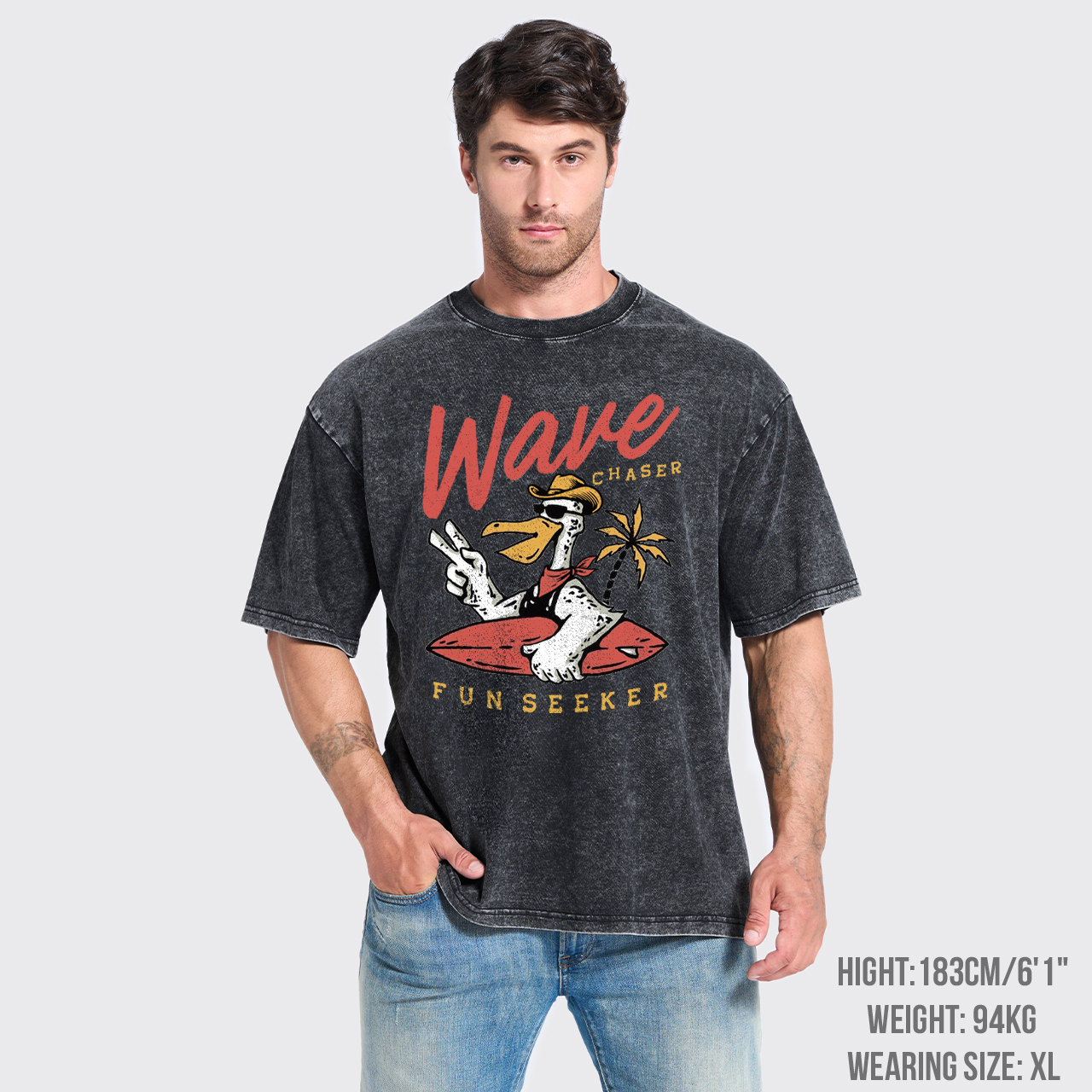 Wave Chaser Fun Seeker Garment-dye Tees