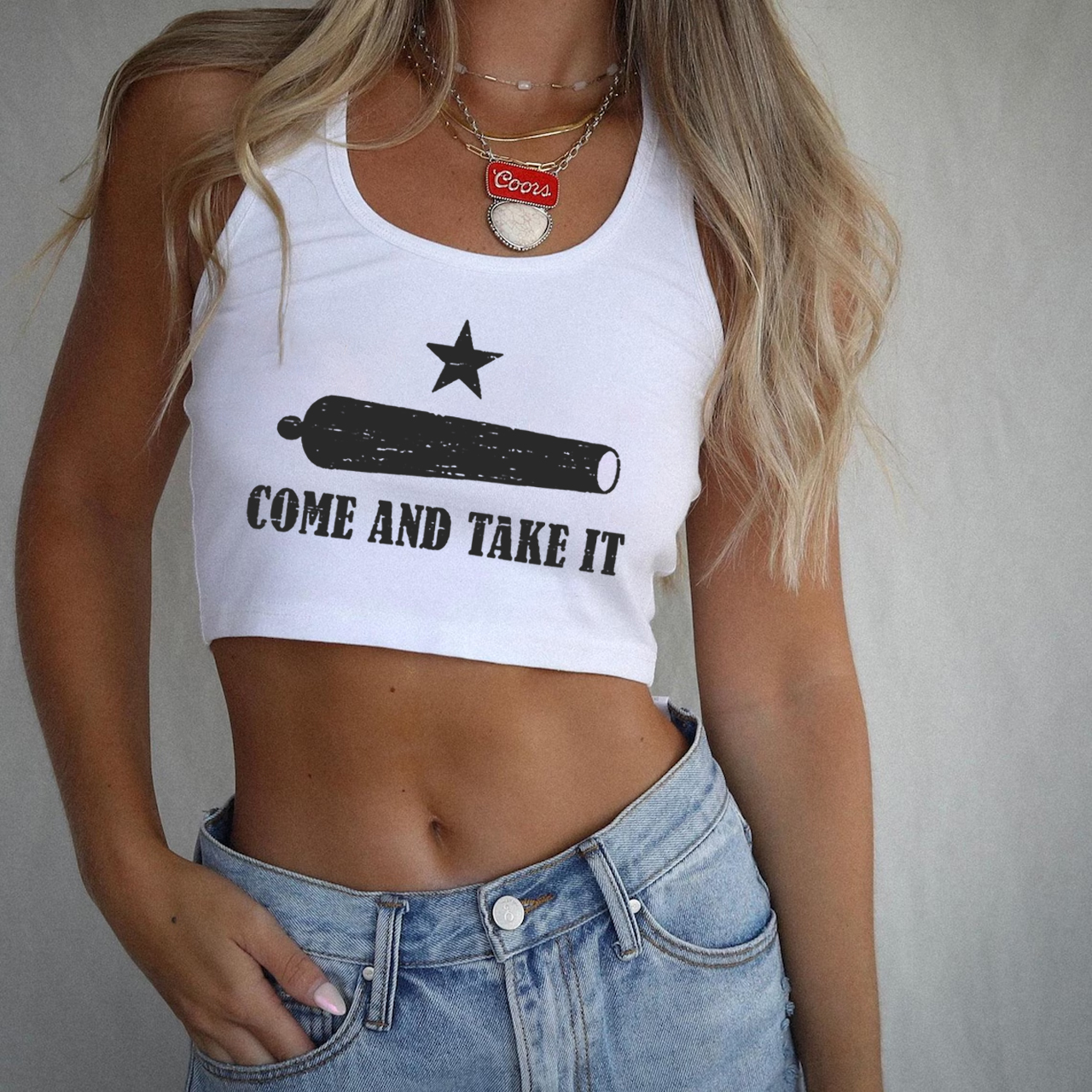 Come and Take It Cannon Tank Top