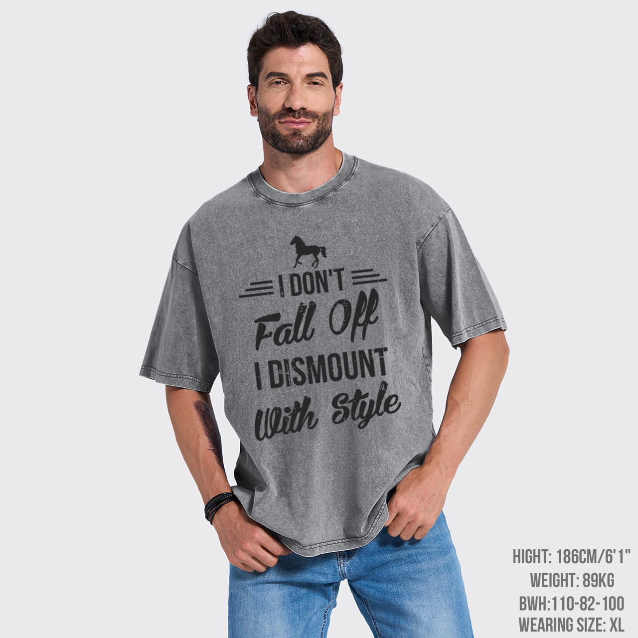 I Don't Fall Off I Dismount With Style Garment-dye Tees