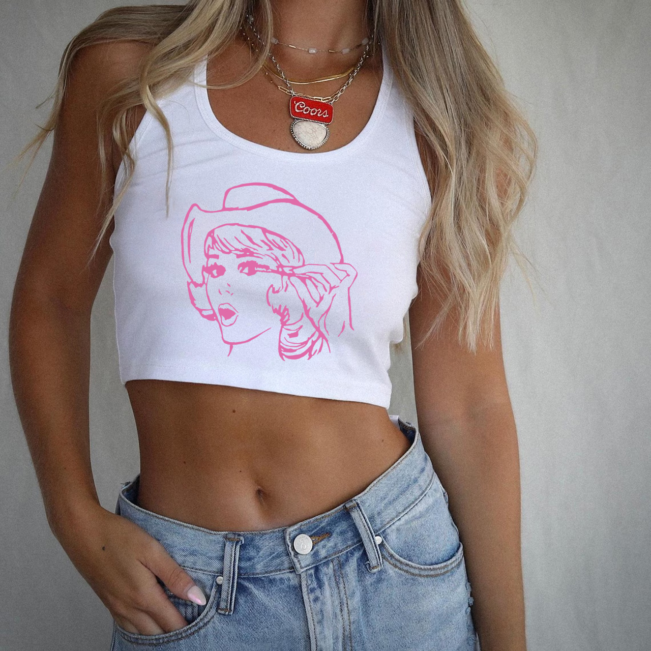 Vintage Nostalgic Cowgirl Tank Top