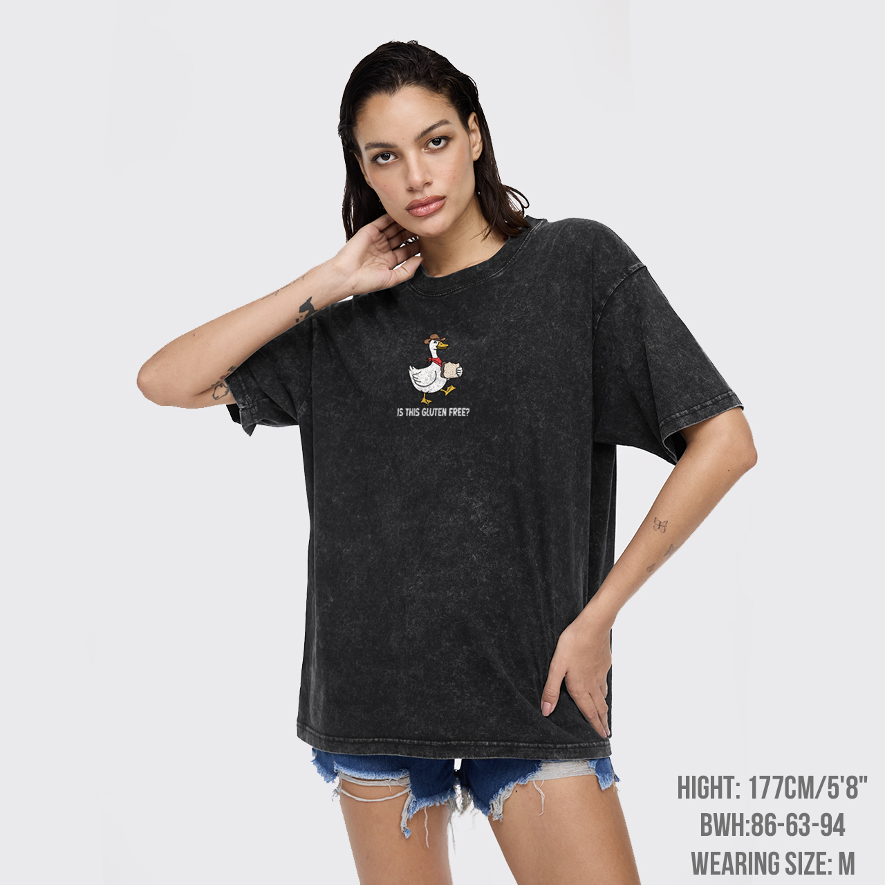 Is This Gluten Free Embroidered Garment-dye Tees