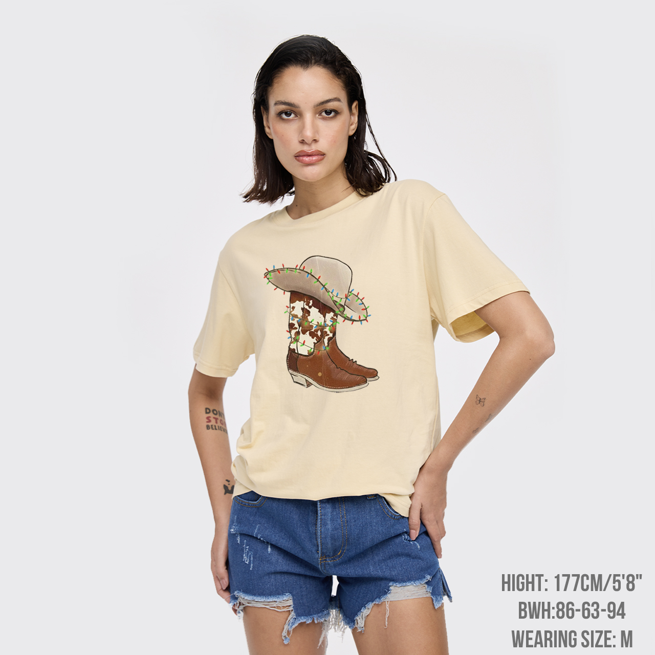 Christmas Cowgirl Boots T-Shirts