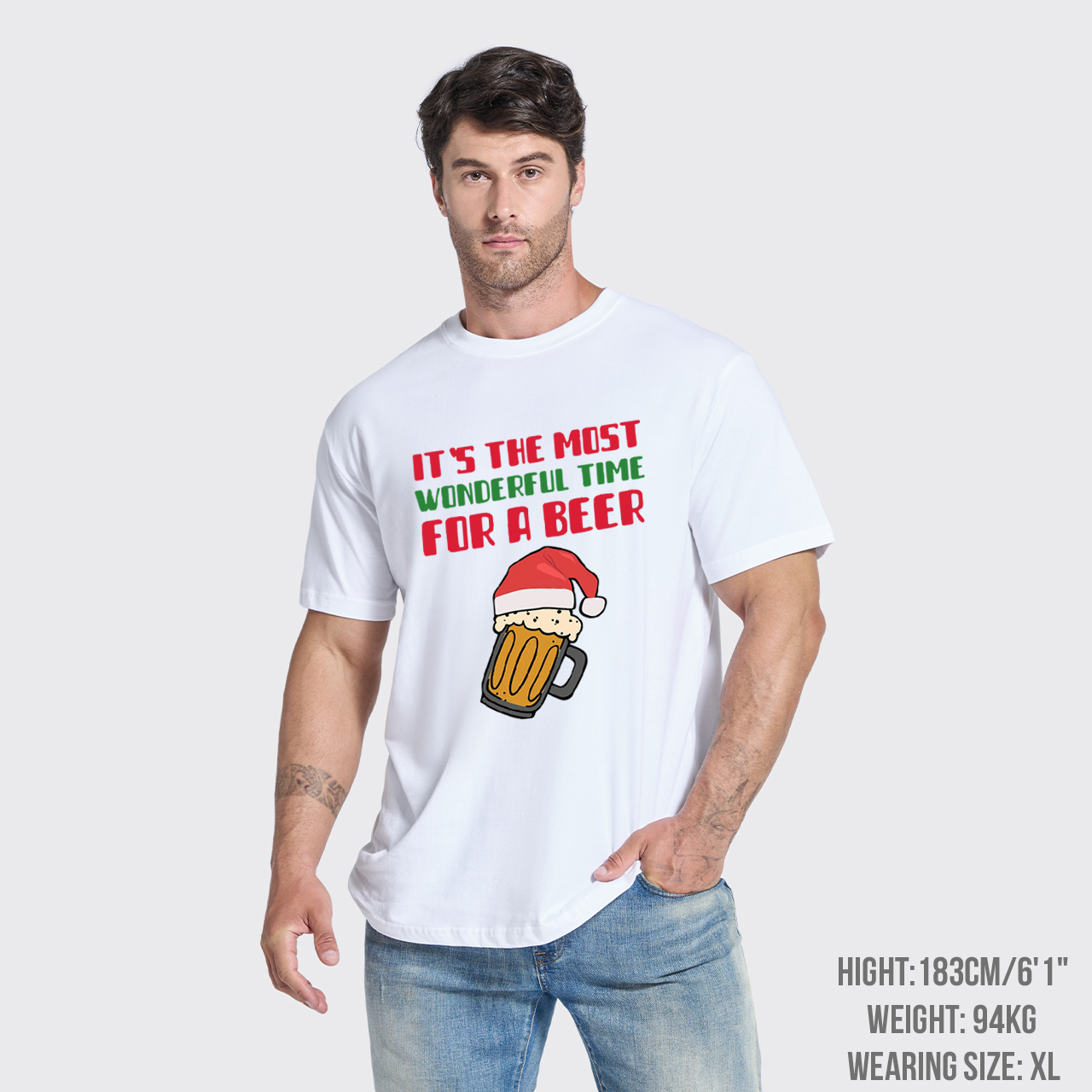 It's The Most Wonderful Time For A Beer Funny Christmas T-Shirts