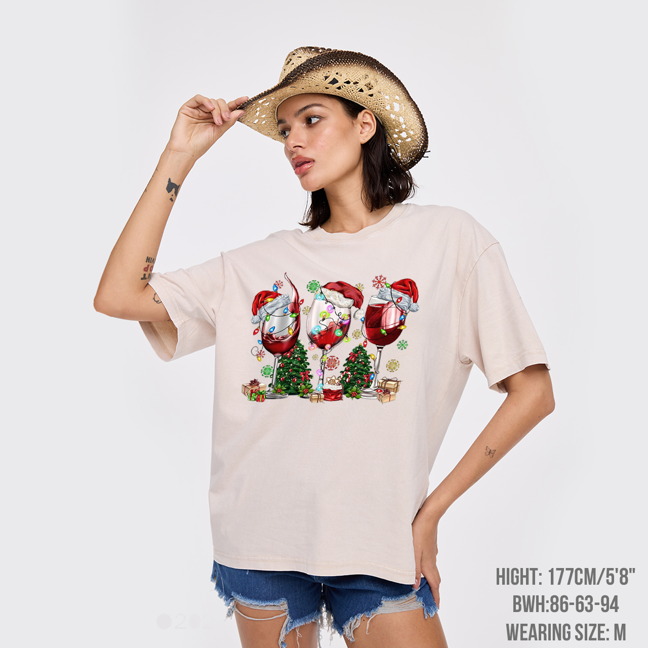 Christmas Wine Garment-dye Tees