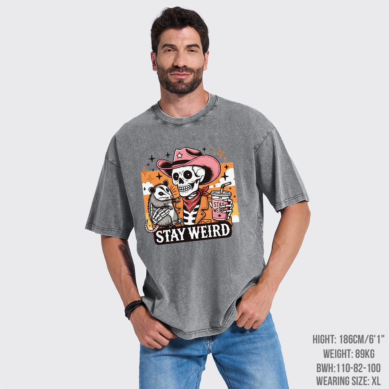 Stay Weird Garment-dye Tees