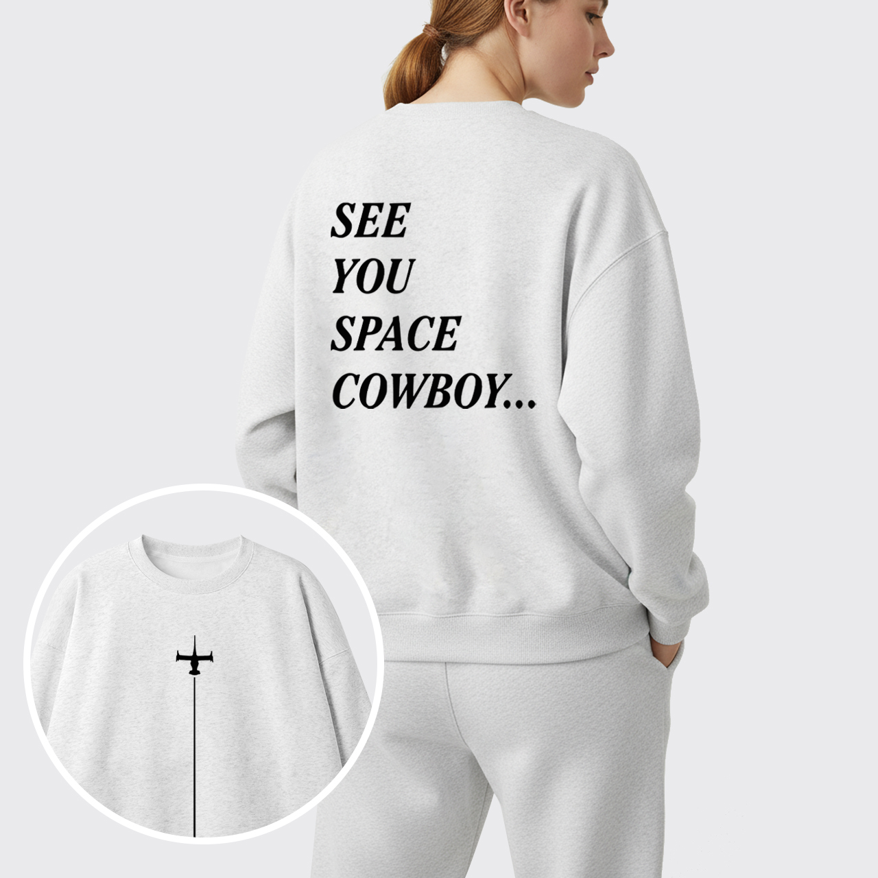 See You Space Cowboy Fleece Sweatshirt Set
