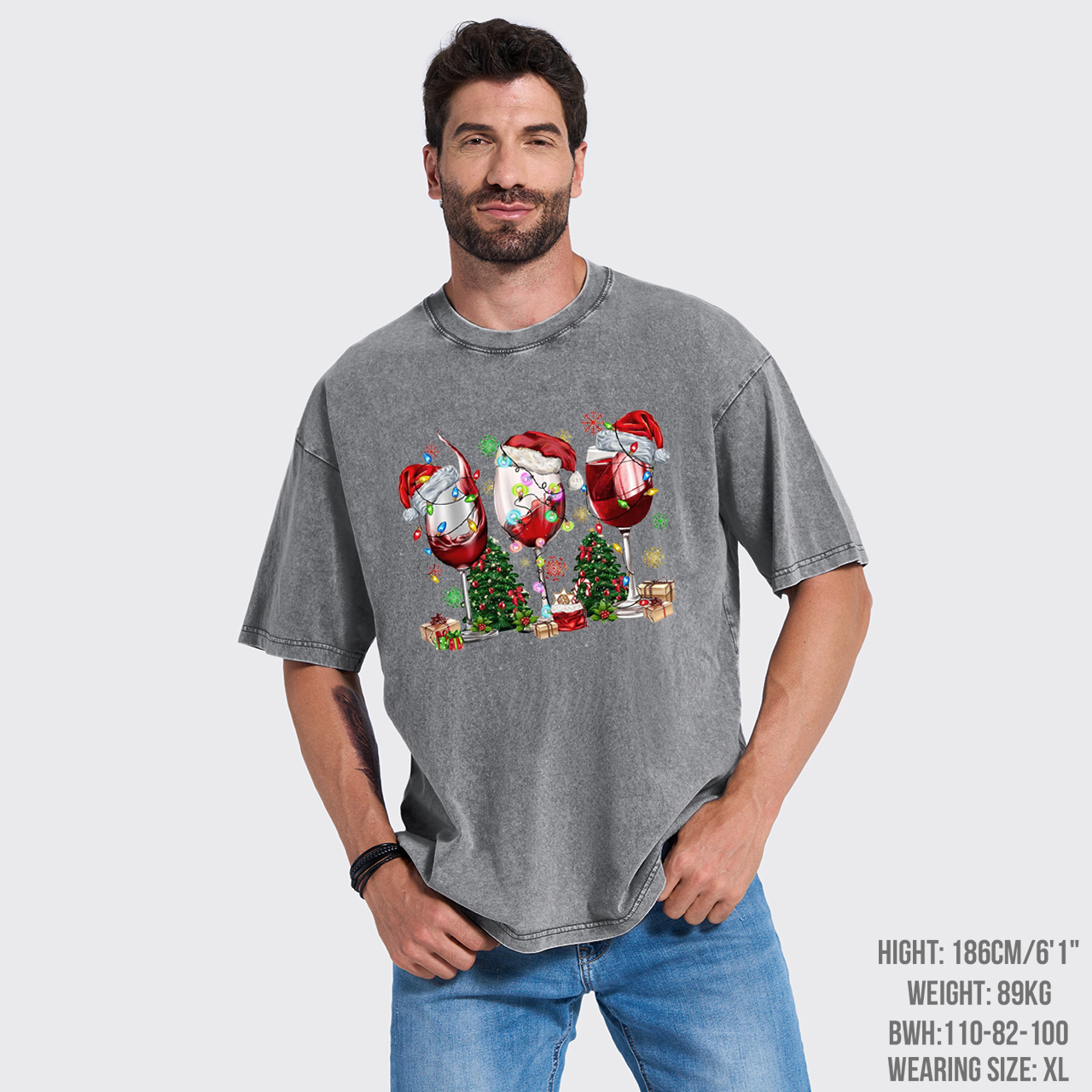 Christmas Wine Garment-dye Tees