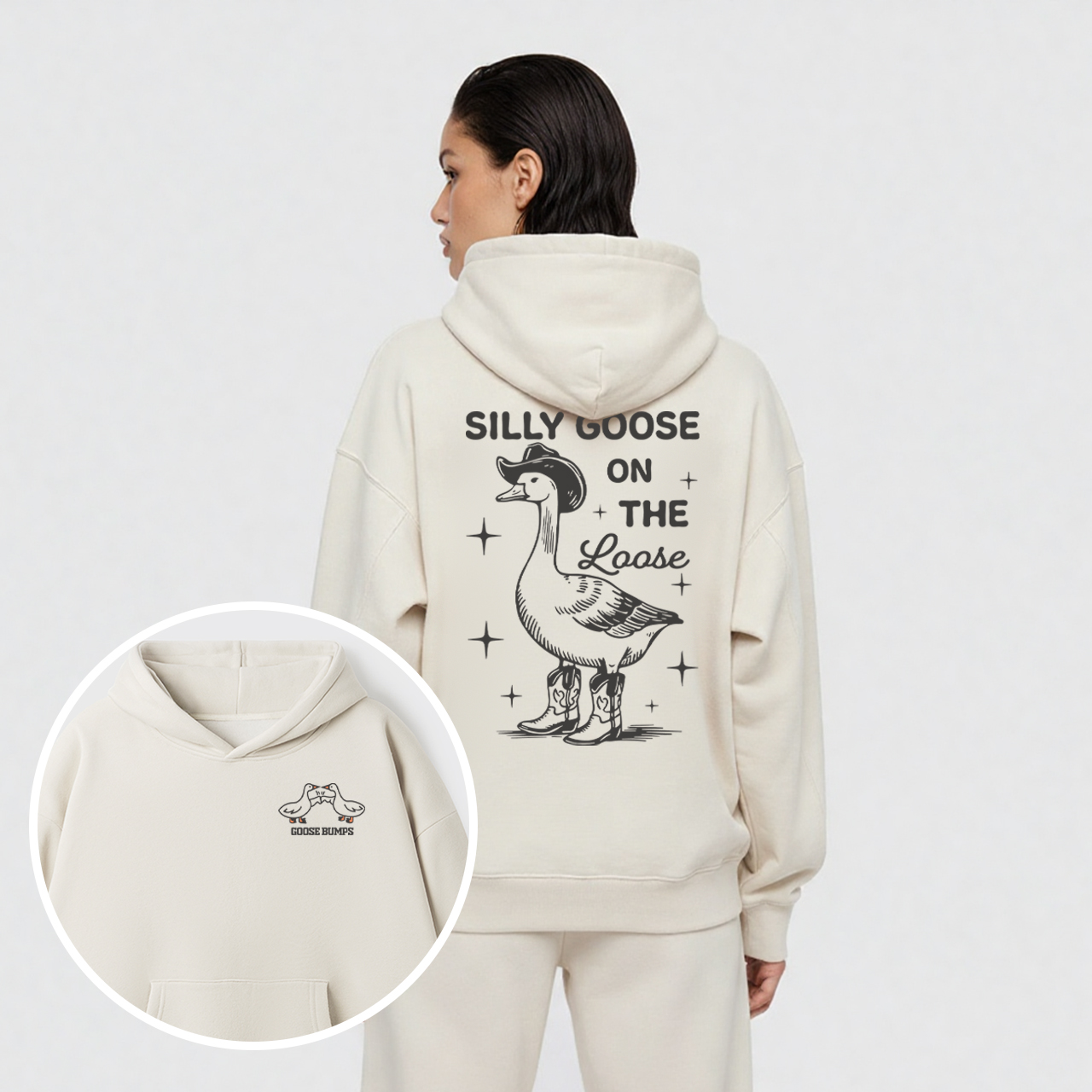 Silly Goose Fleece Hoodie Set