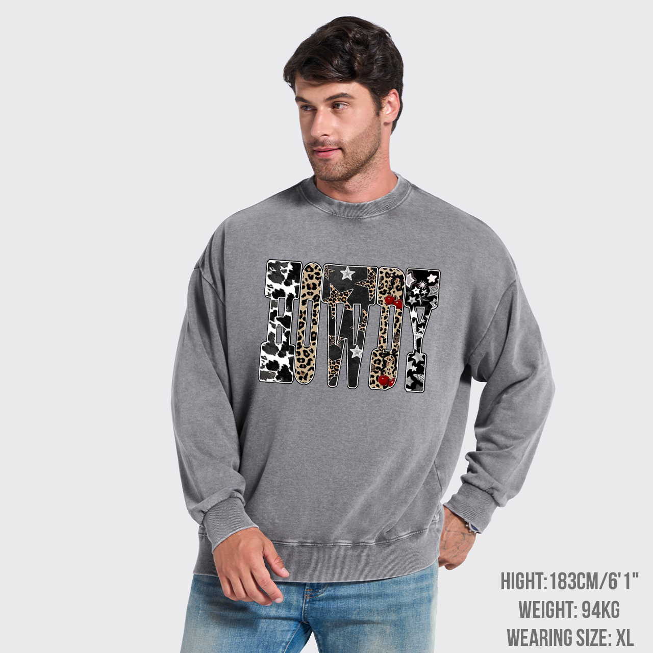 Western Country Cowgirl Howdy Washed Sweatshirts