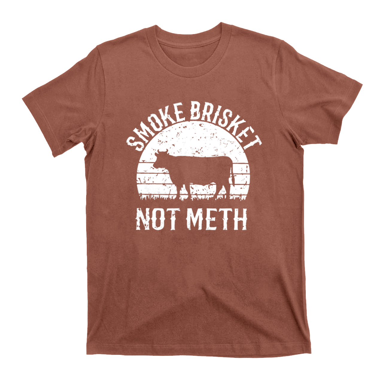 Smoke Brisket Not Meth Cowboy T-Shirts