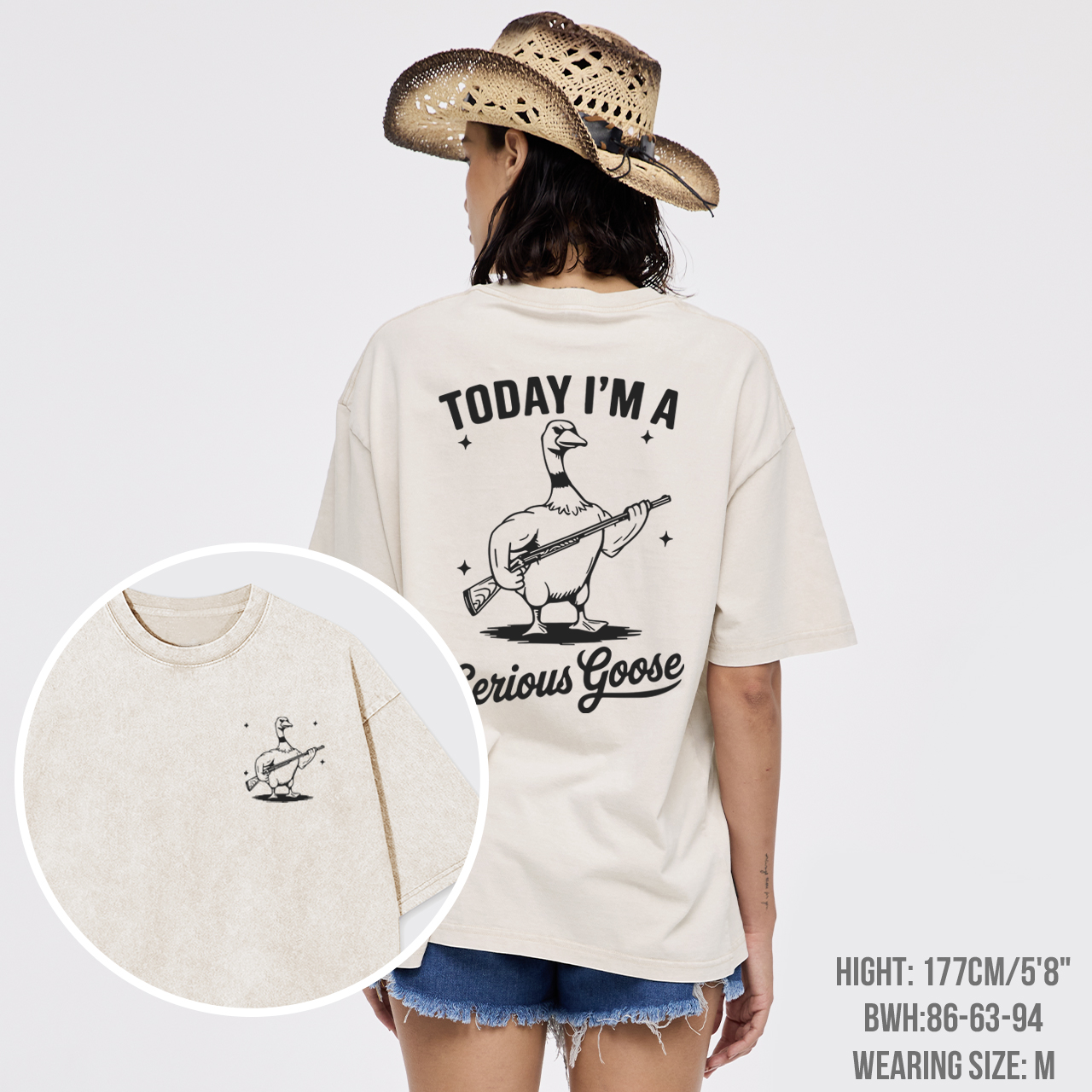 Today I'm a Serious Goose Fierce Garment-dye Tees