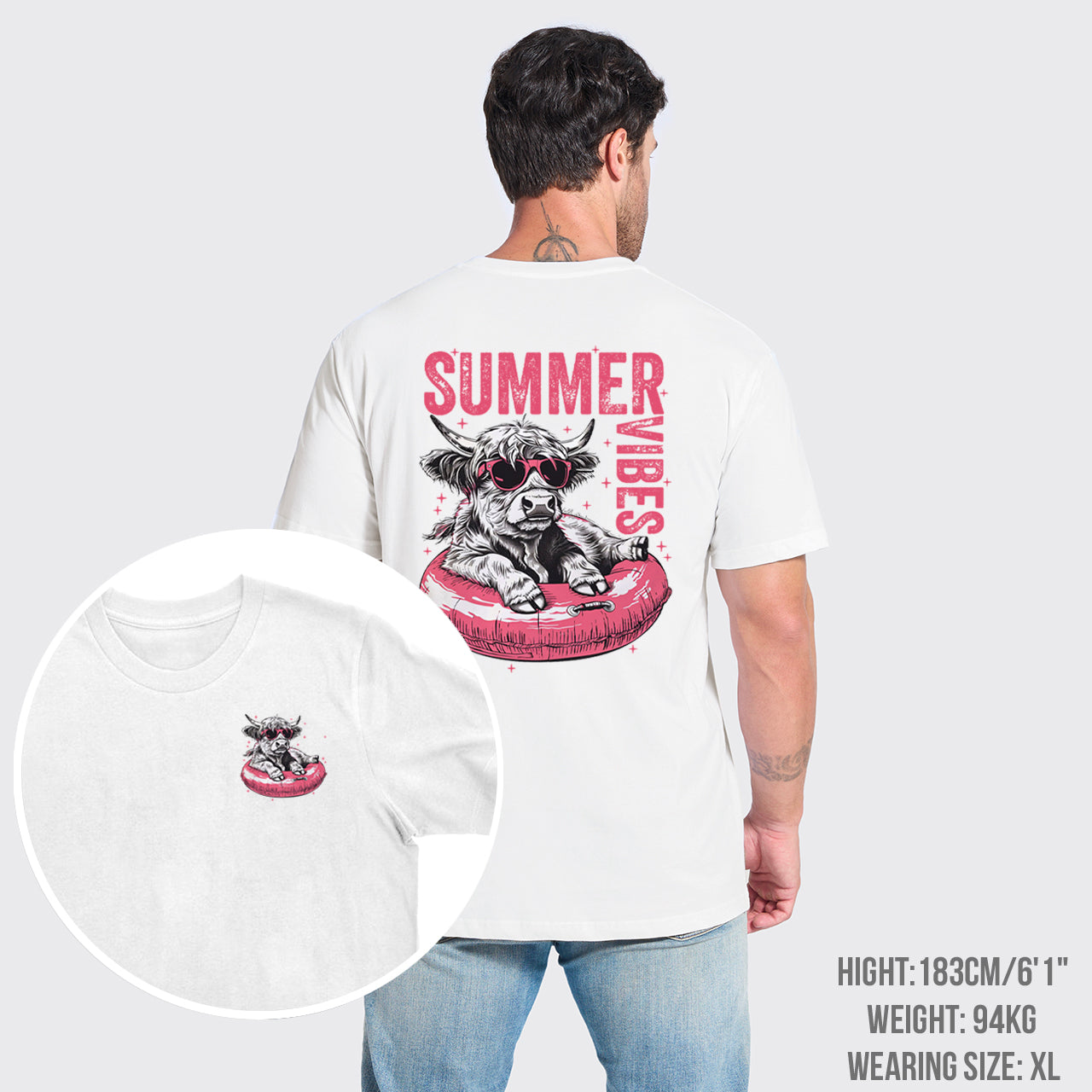 Summer,Highland Cow T-Shirts