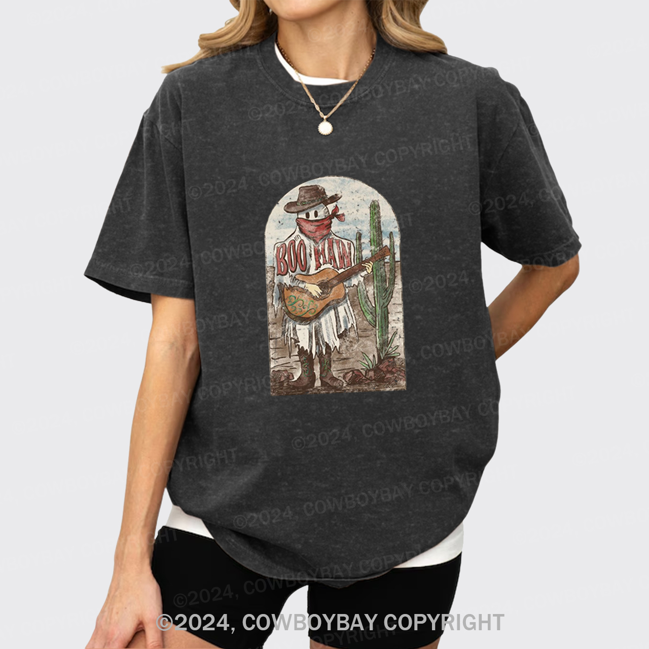 Western Halloween Country Music Garment-dye Tees