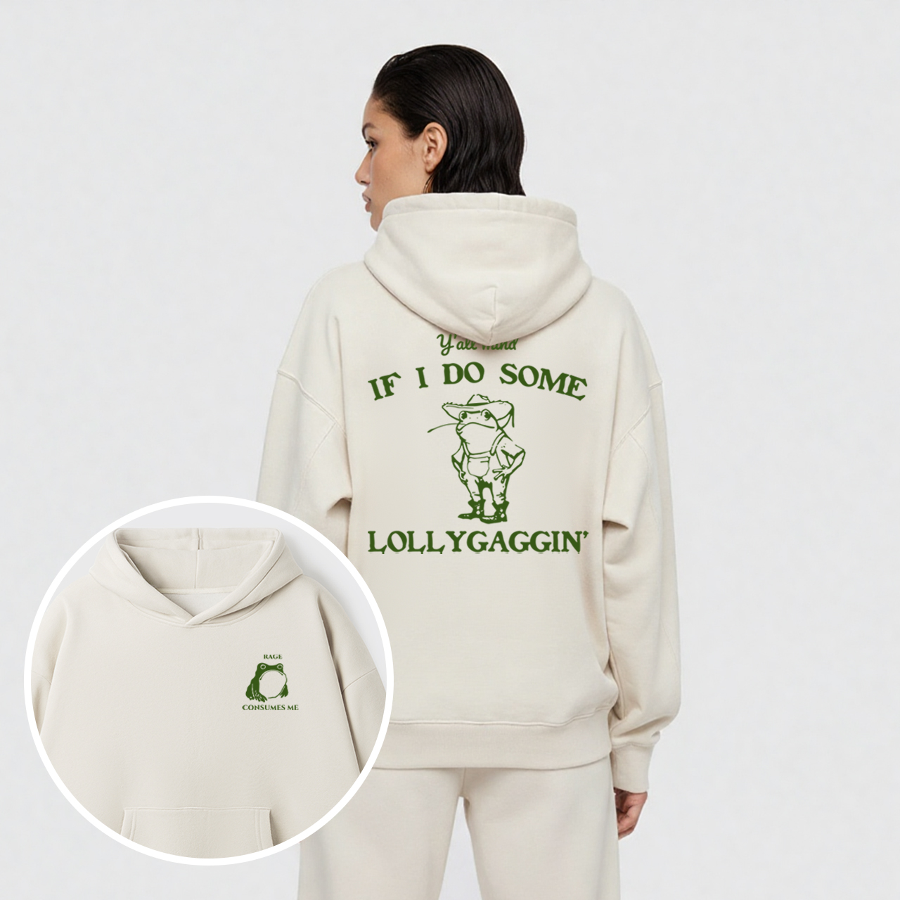 Rage Consumes Me Fleece Hoodie Set