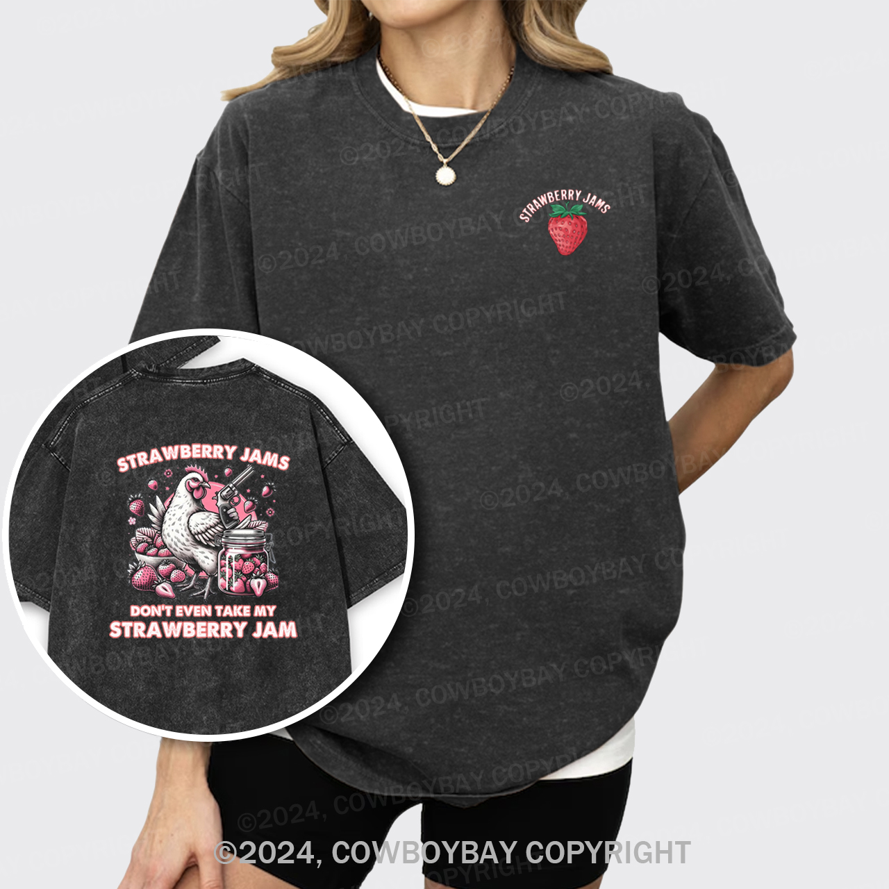 Don't Even Take My Strawberry Jam Garment-dye Tees