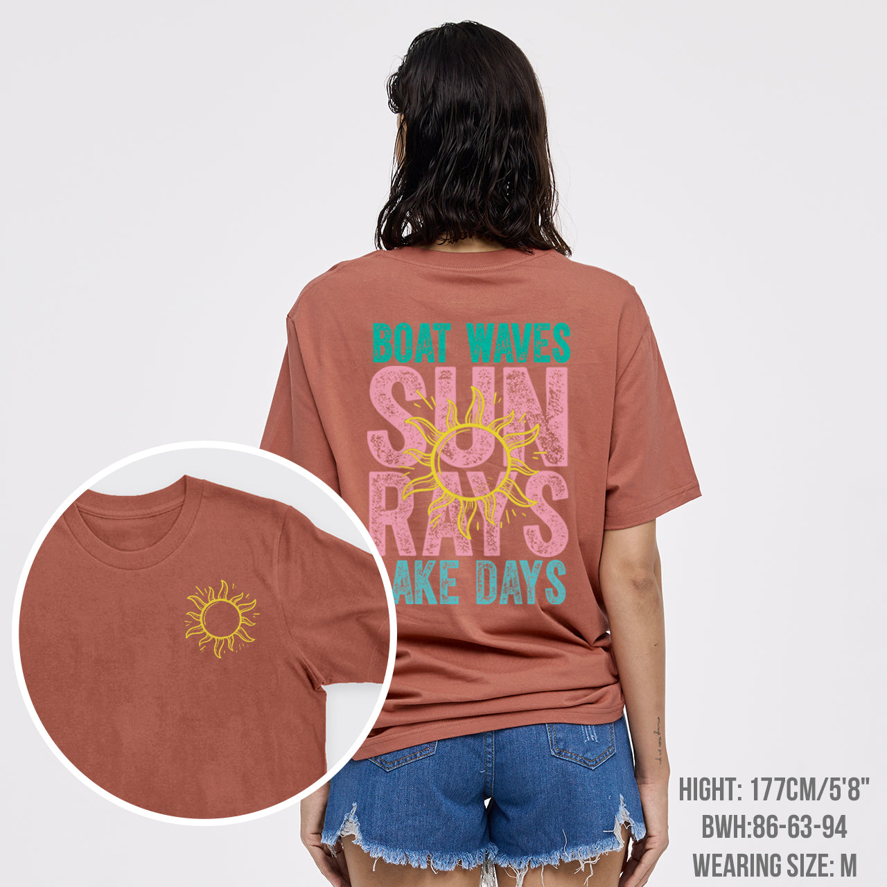 Summer,Boat Waves Sun Rays Lake Days T-Shirts