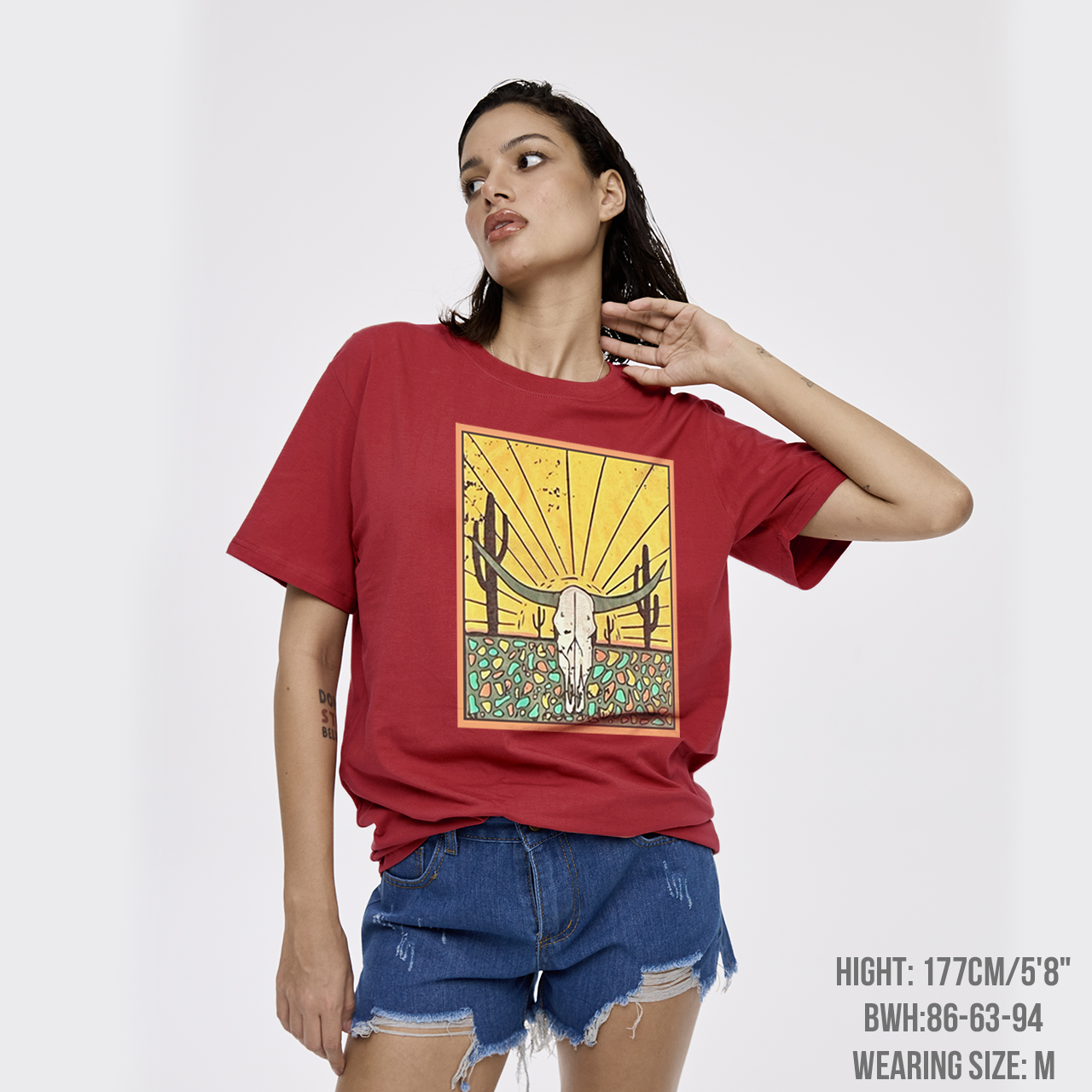 Wild Cow Skull T-Shirts