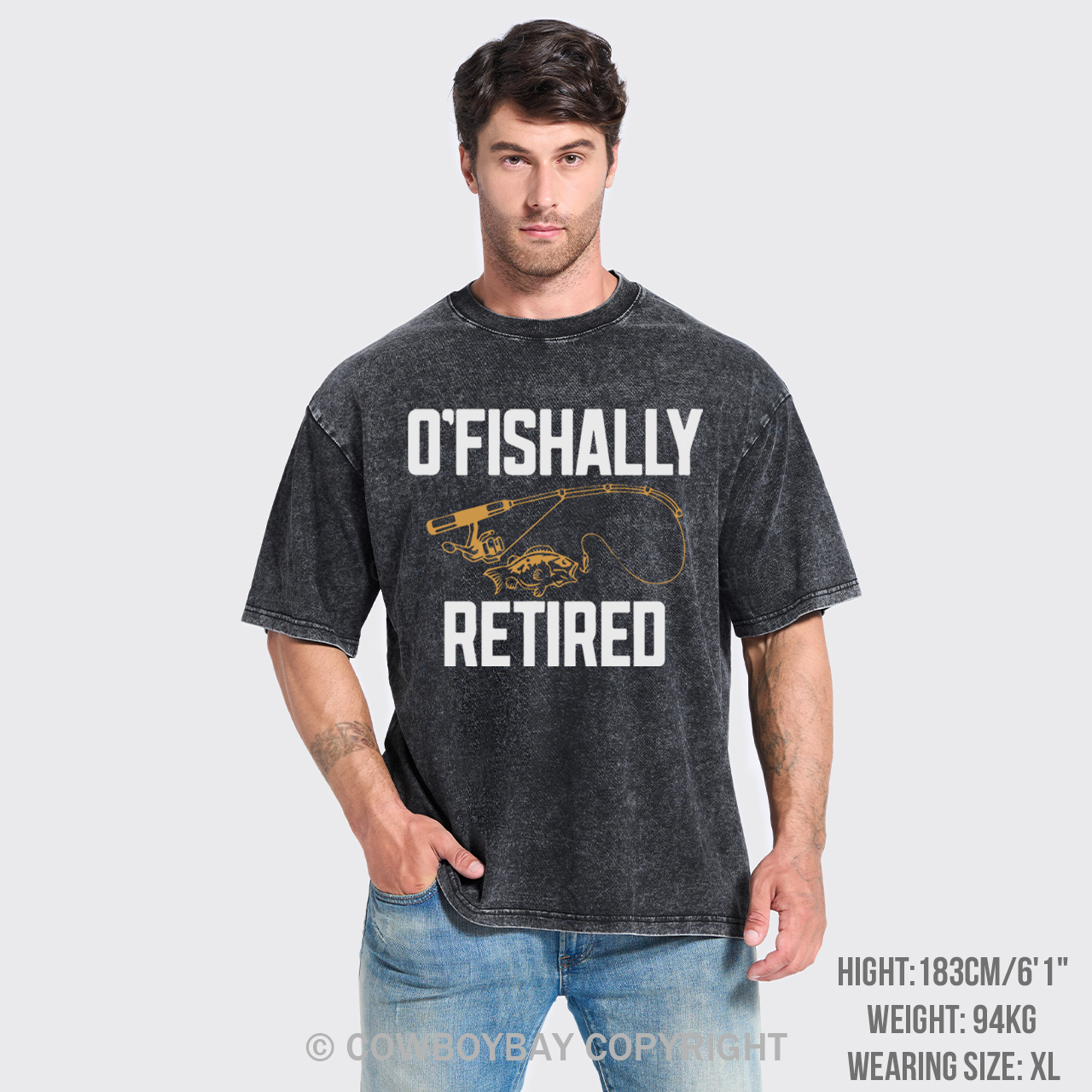 O'fishally Retired Garment-dye Tees
